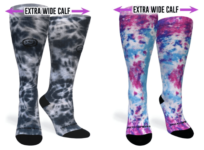 extra wide calf compression socks