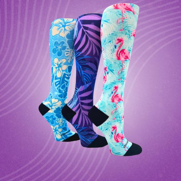 Women's Pattern Blue Sock Bundle - 6 Pair main image 1