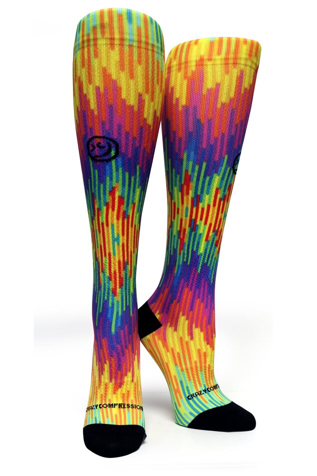 360 Color Jam OTC Compression Socks (Standard & Extra Wide)