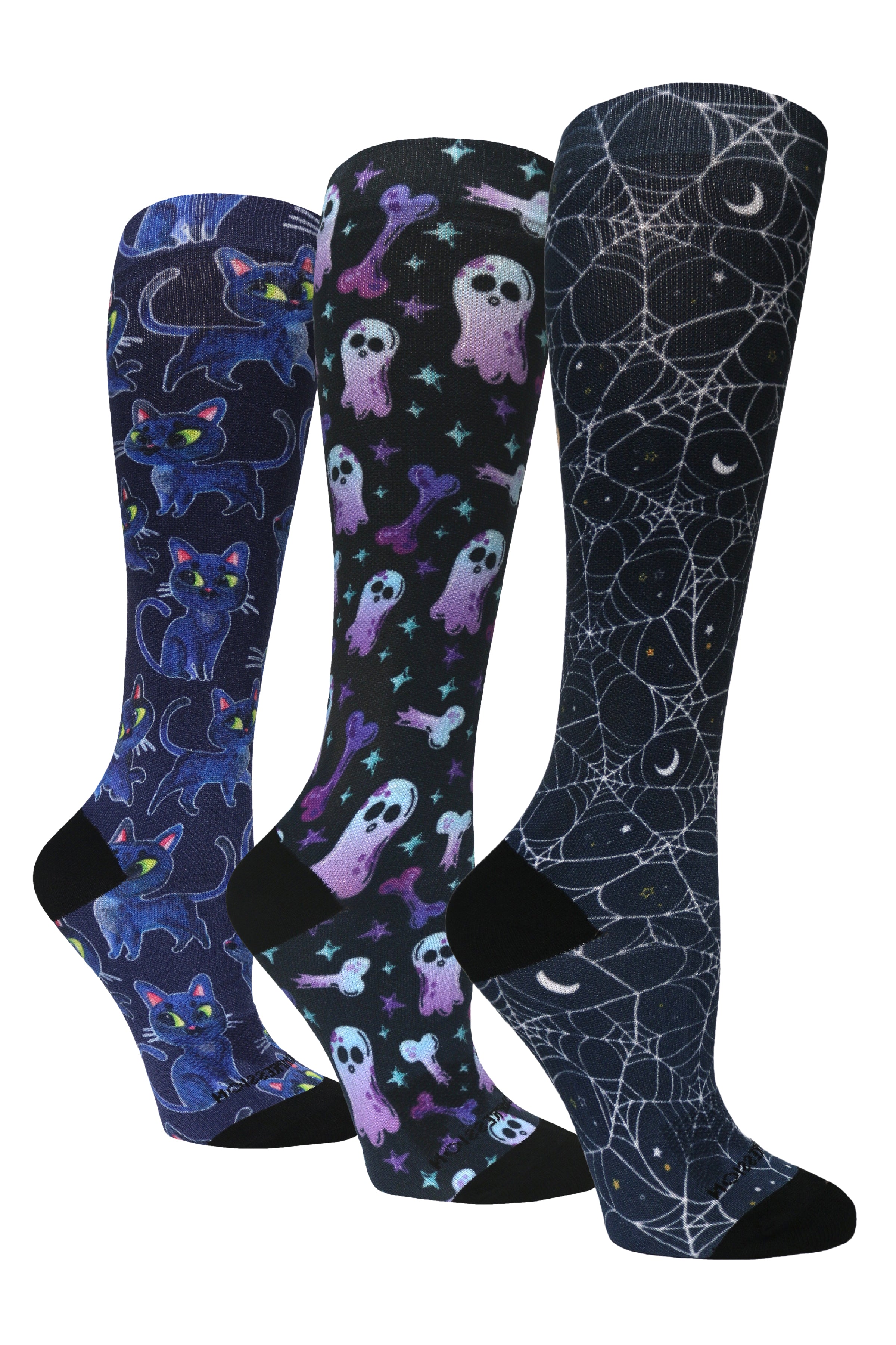 Paquete de 3 pares: 360 Calavera Purple (estándar y extra ancho)