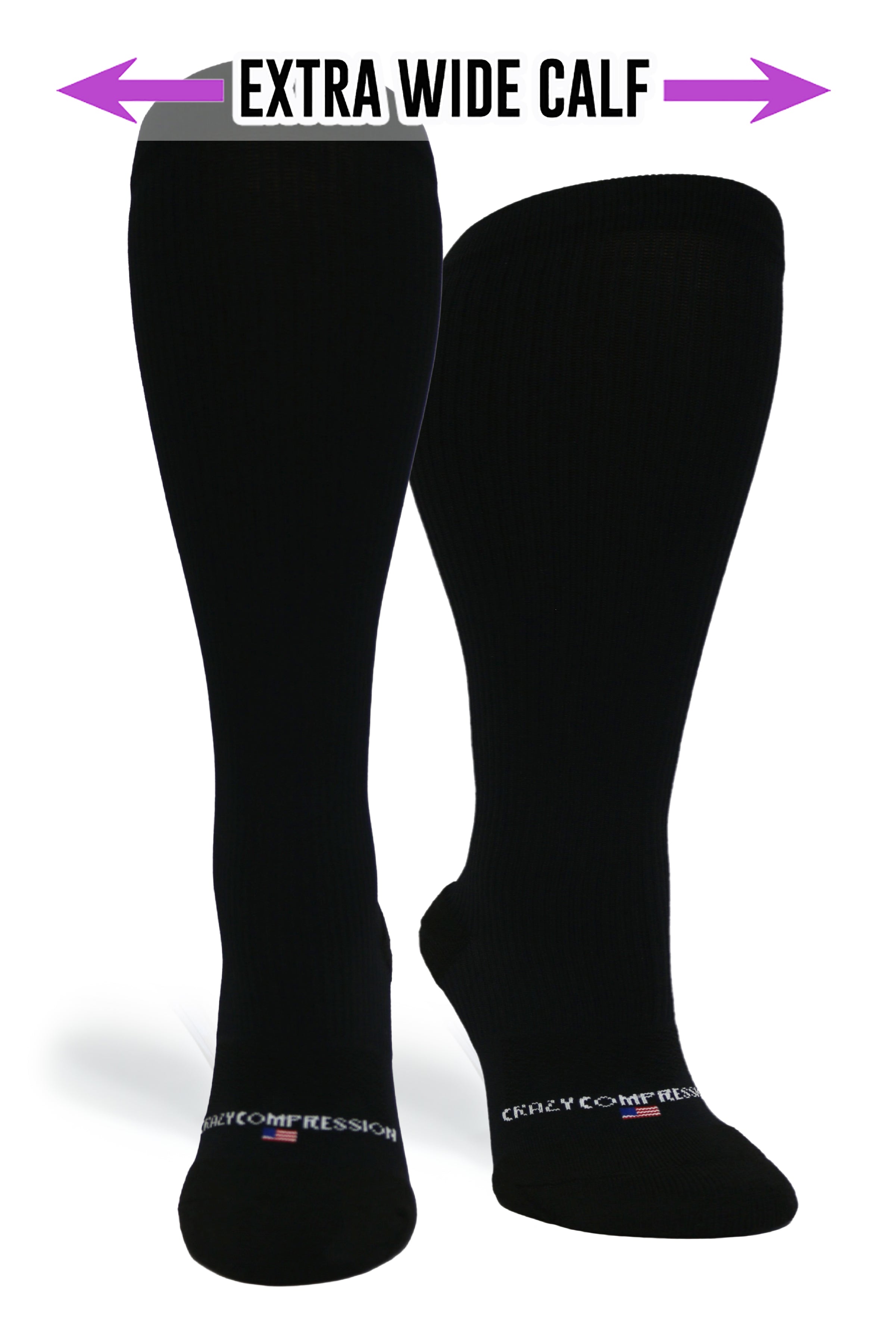 Paquete de 3 pares: negro para hombre (ancho estándar y extra ancho)