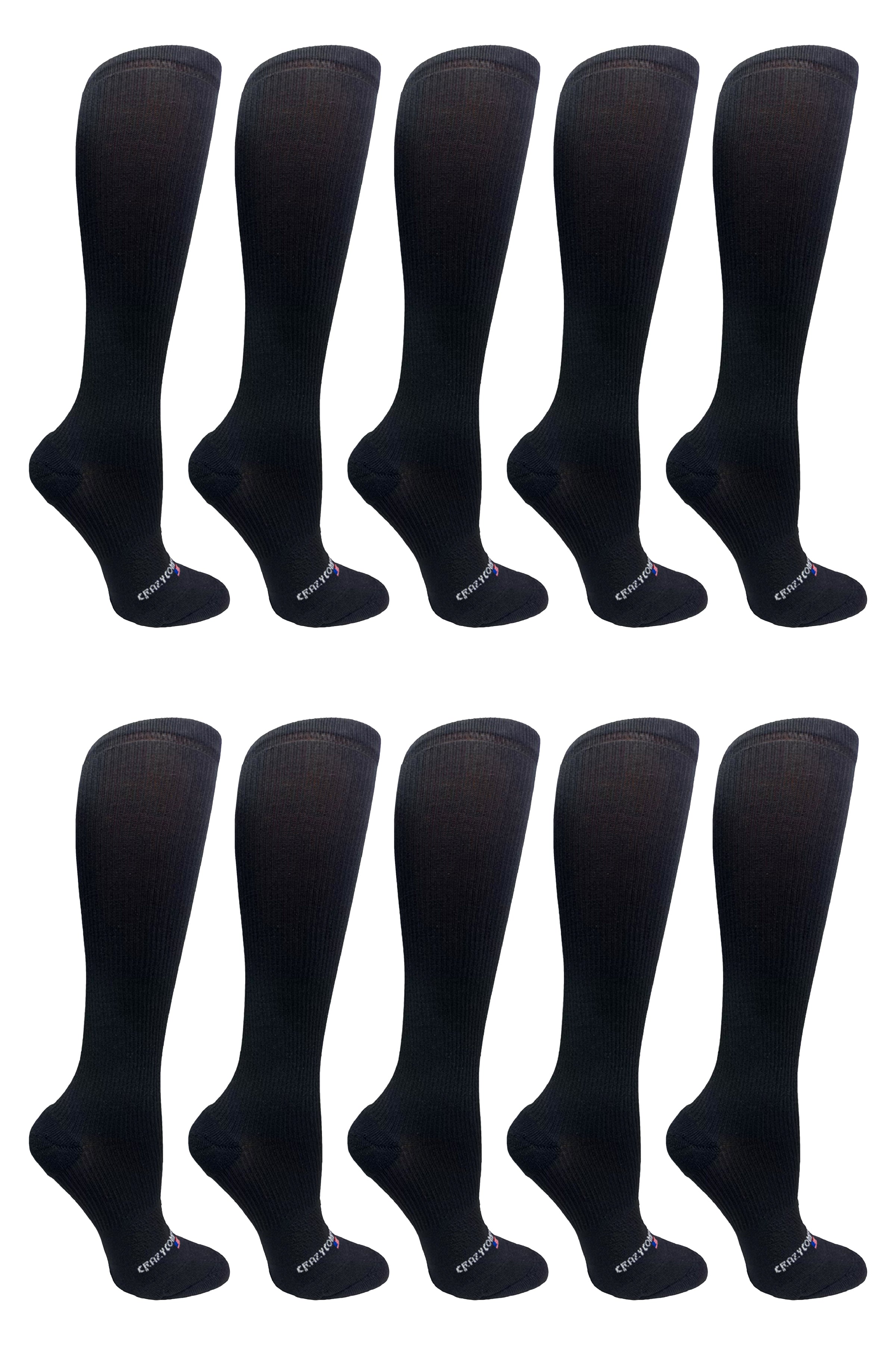 Daily Deals - 10 Pairs Black - (Standard & Extra Wide)