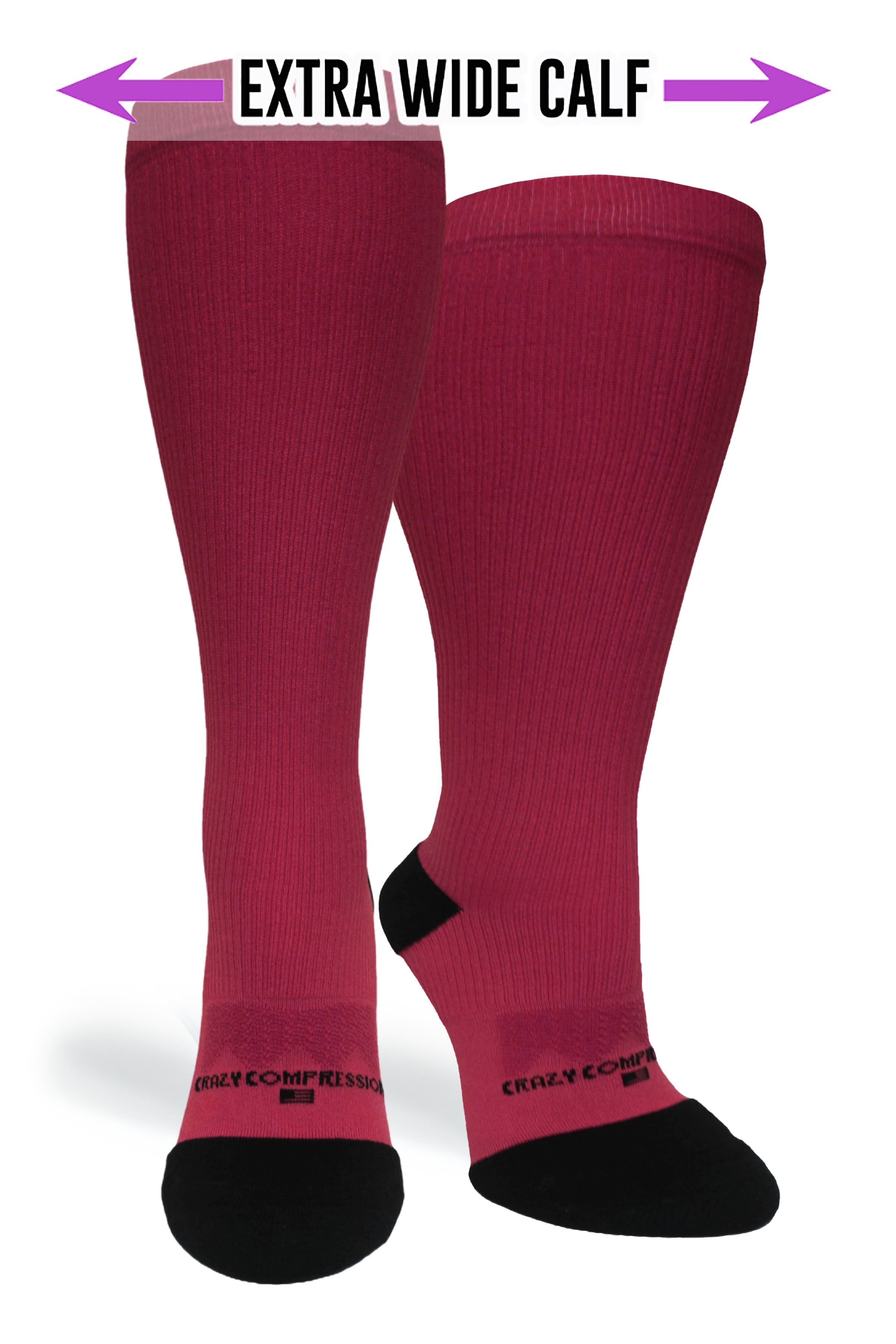 Burgundy - (Standard & Extra Wide)