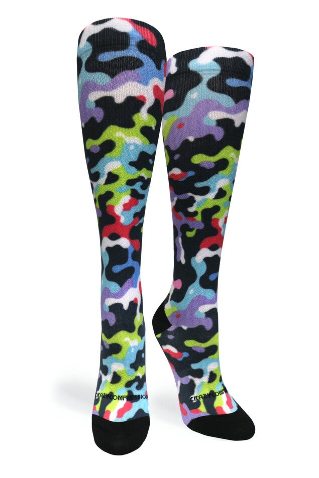 360 Camo Array OTC Compression Socks (Standard & Extra Wide)