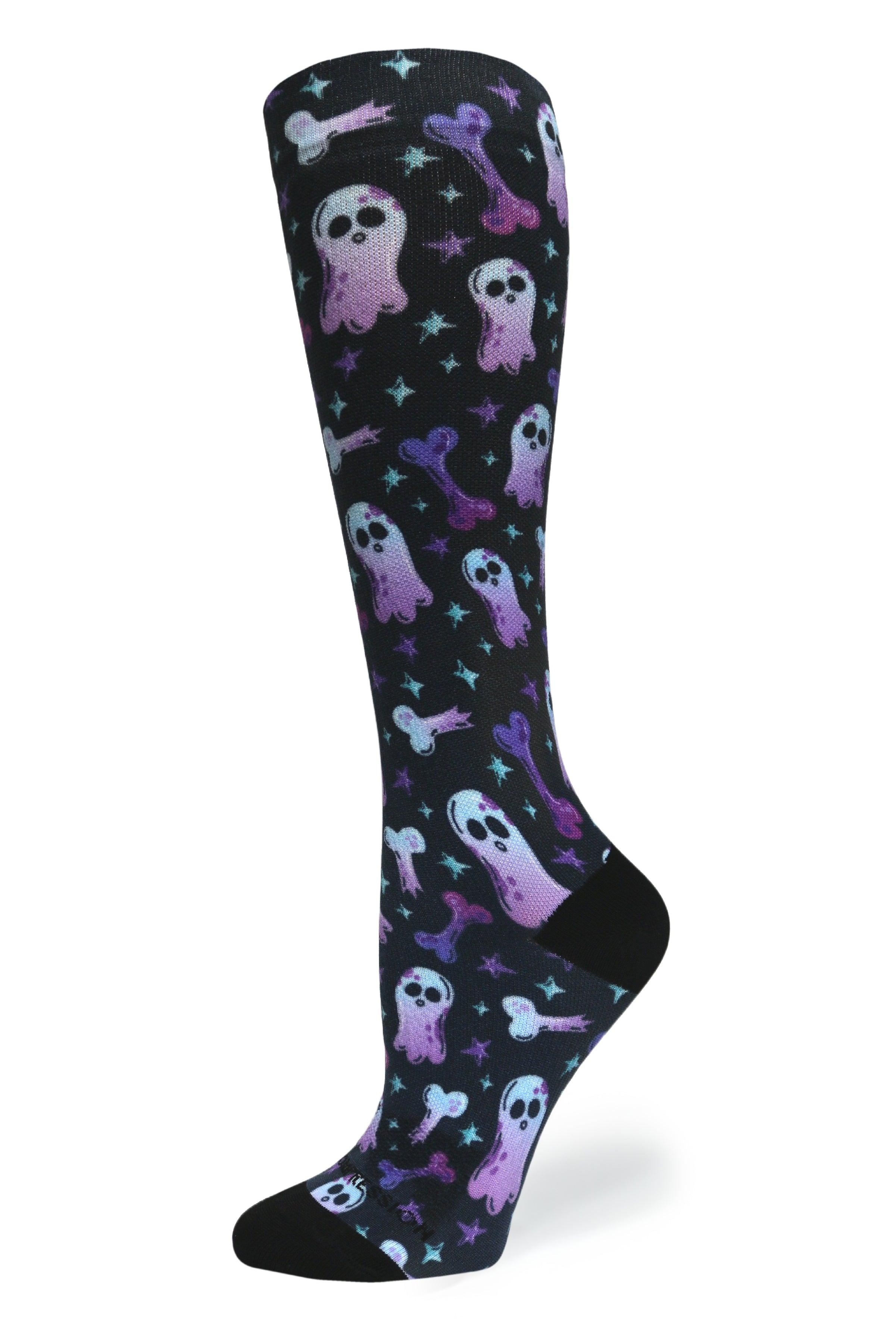 360 Haunting Bones OTC Compression Socks (Standard & Extra Wide)