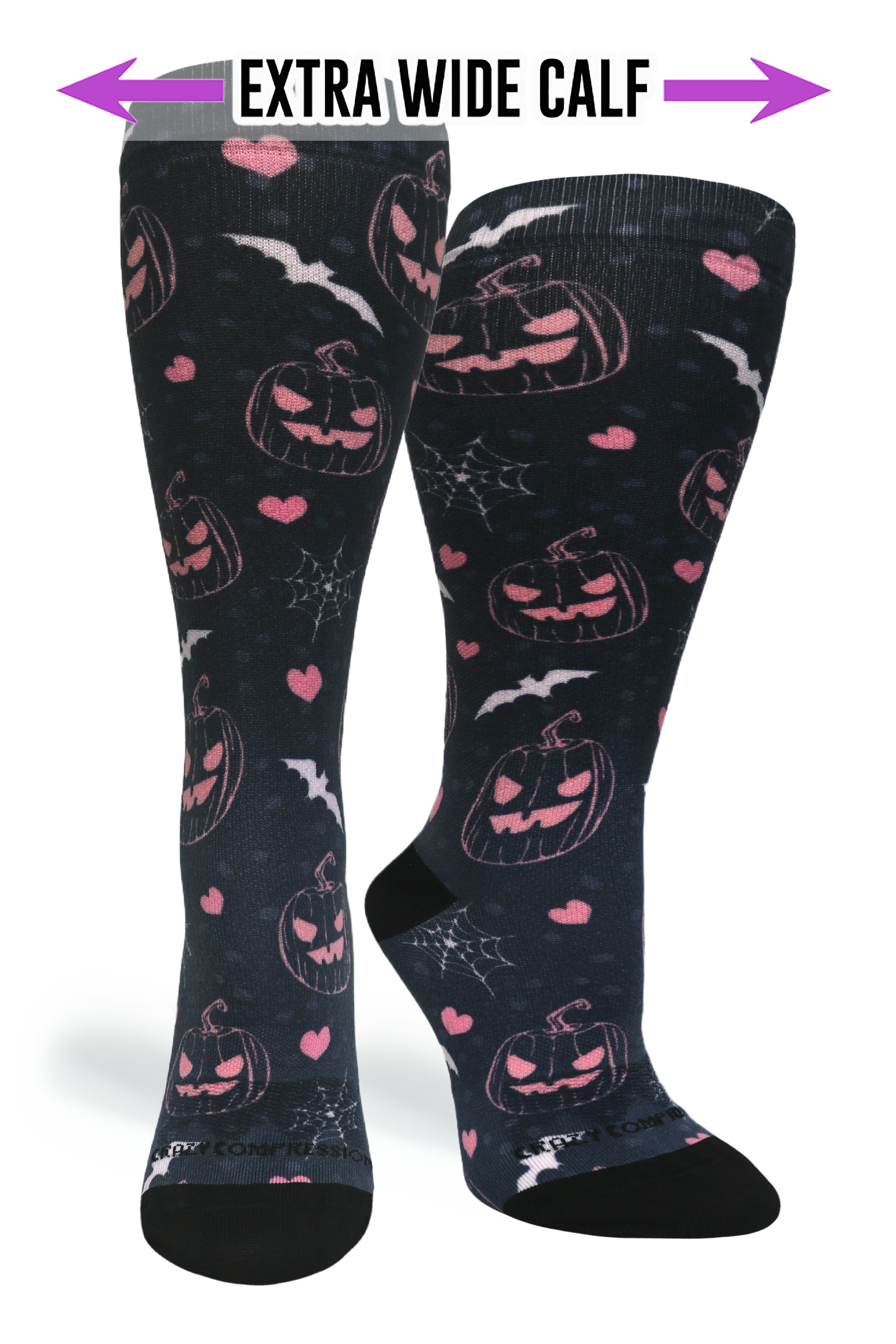 360 Jill-O-Lantern OTC Compression Socks (Standard & Extra Wide)