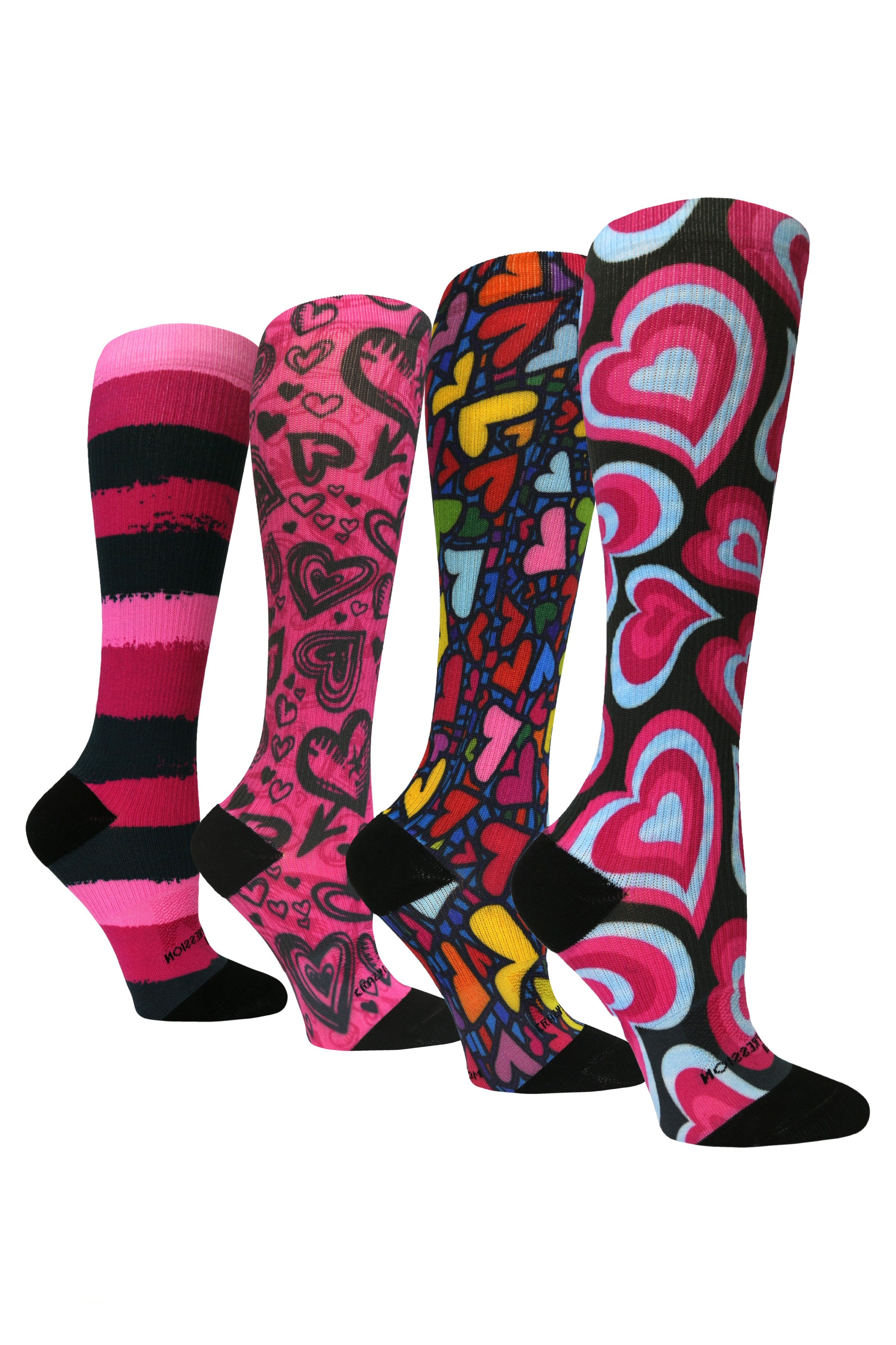 4 Pairs Love - (Standard & Extra Wide)