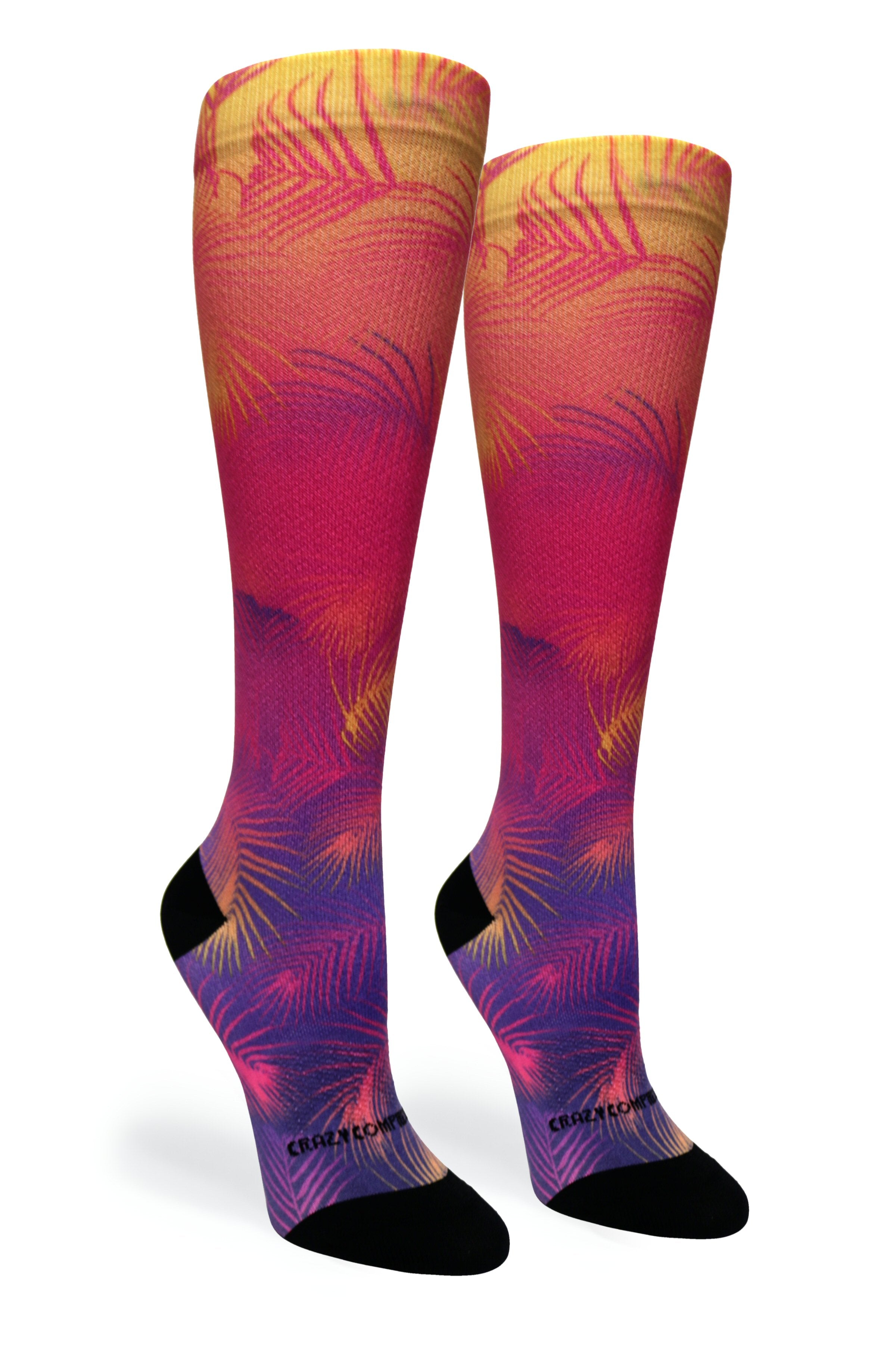 360 Palm Ombré OTC Compression Socks (Standard & Extra Wide)