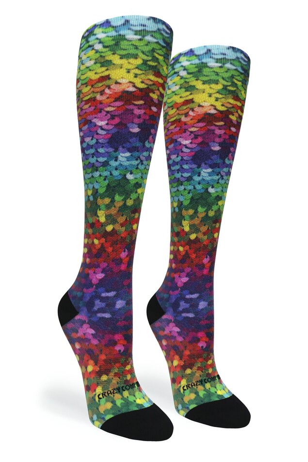 360 Sequin OTC Compression Socks (Standard & Extra Wide)