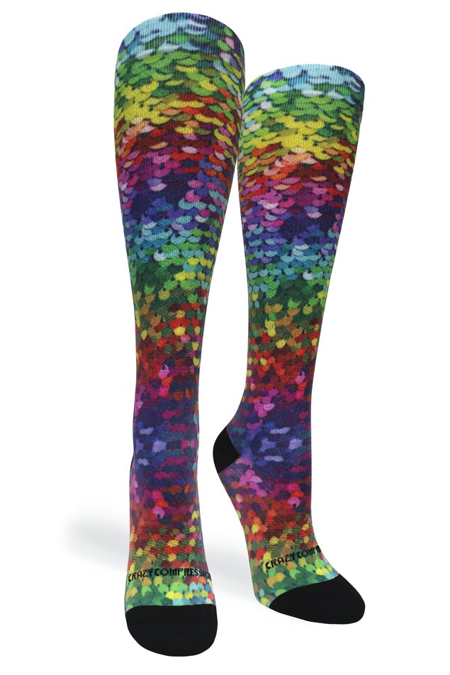 360 Sequin OTC Compression Socks (Standard & Extra Wide)