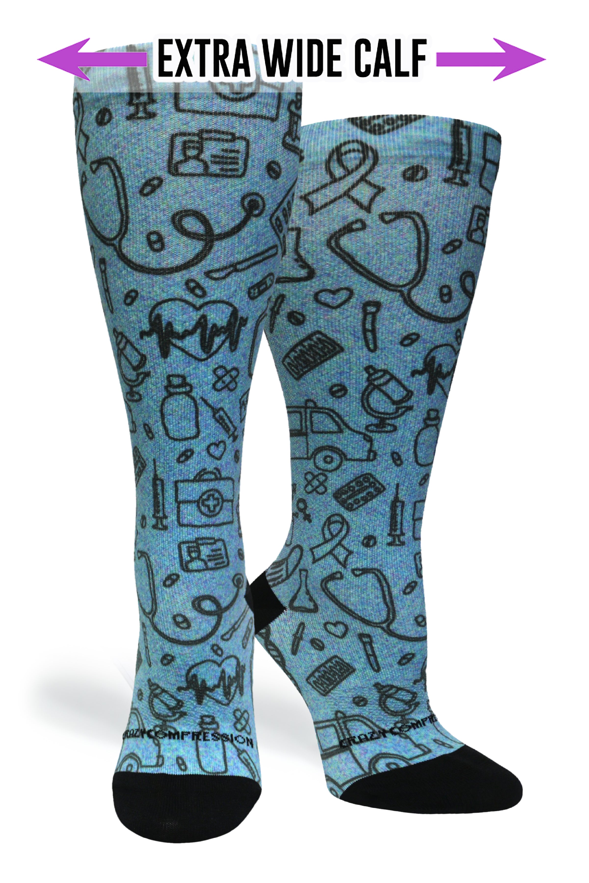 360 Medi Station OTC Compression Socks (Standard & Extra Wide)