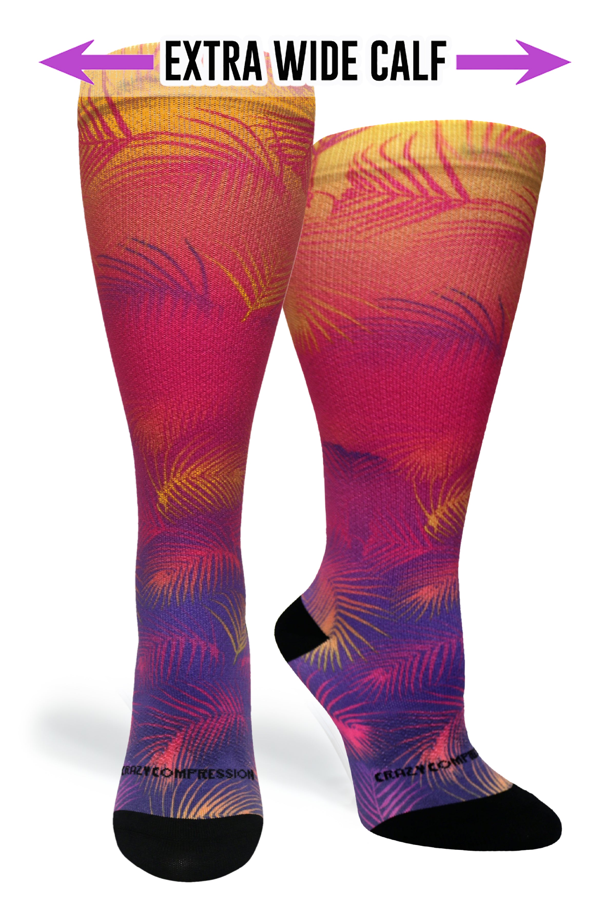 360 Palm Ombré OTC Compression Socks (Standard & Extra Wide)