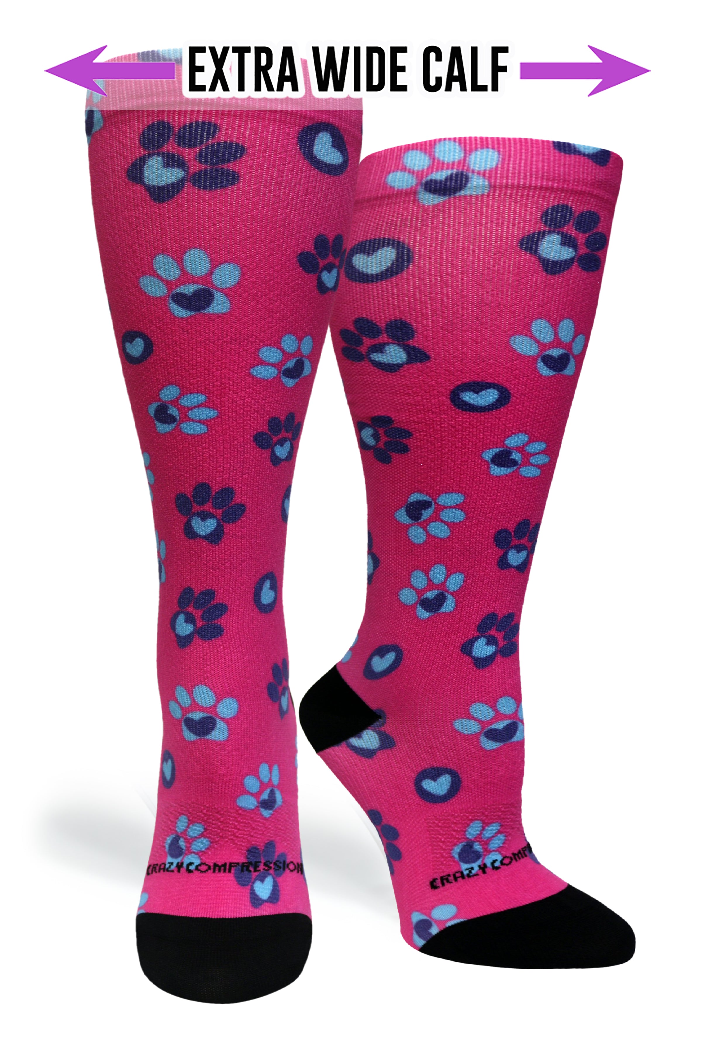 Calcetines de compresión de venta libre 360 Pet Paw Love (estándar y extra anchos)