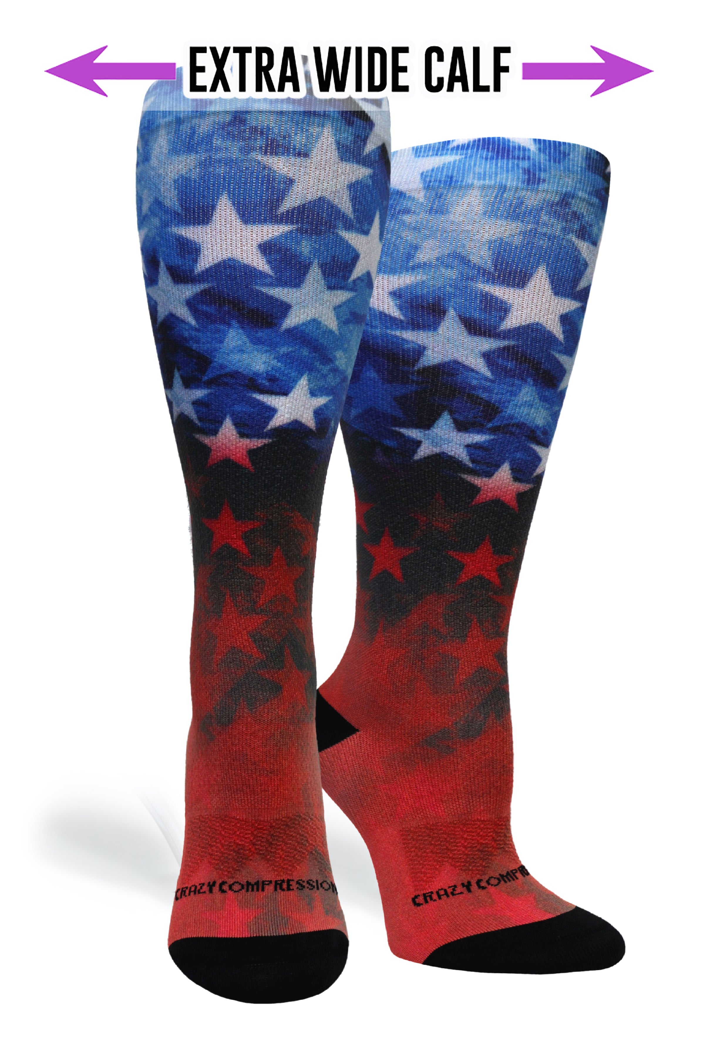 360 Stars of Glory OTC Compression Socks (Standard & Extra Wide)