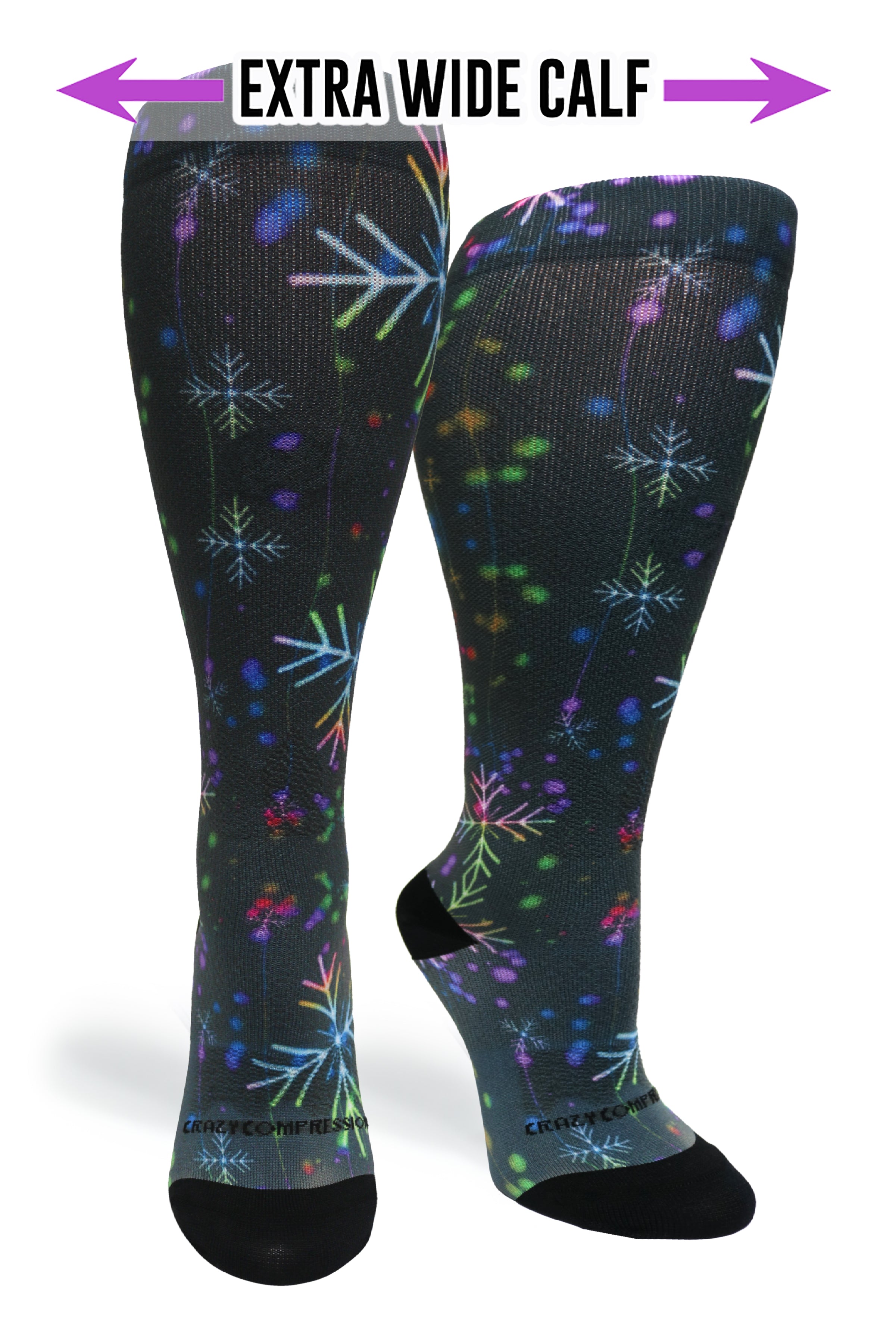 360 Tinsel Flakes OTC Compression Socks (Standard & Extra Wide)