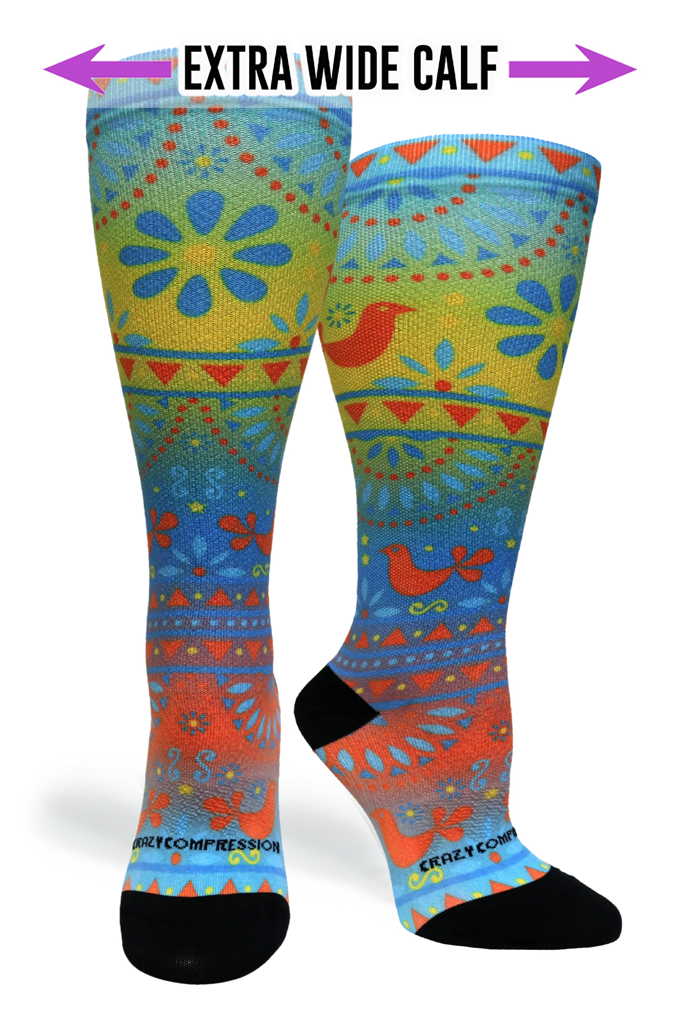 360 Tradicional Ombré OTC Compression Socks (Standard & Extra Wide)