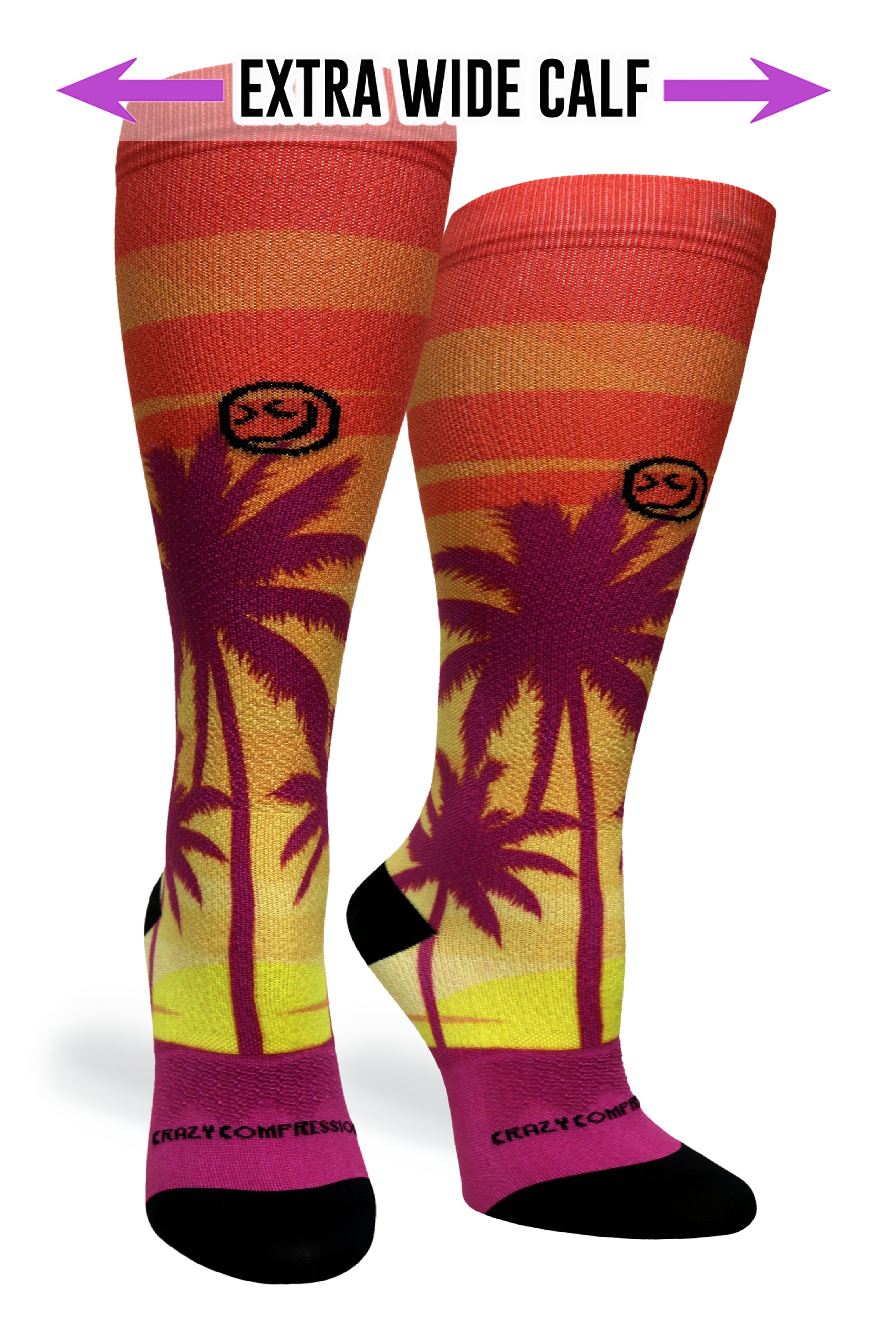 360 Coconut Sunset OTC Compression Socks (Standard & Extra Wide)