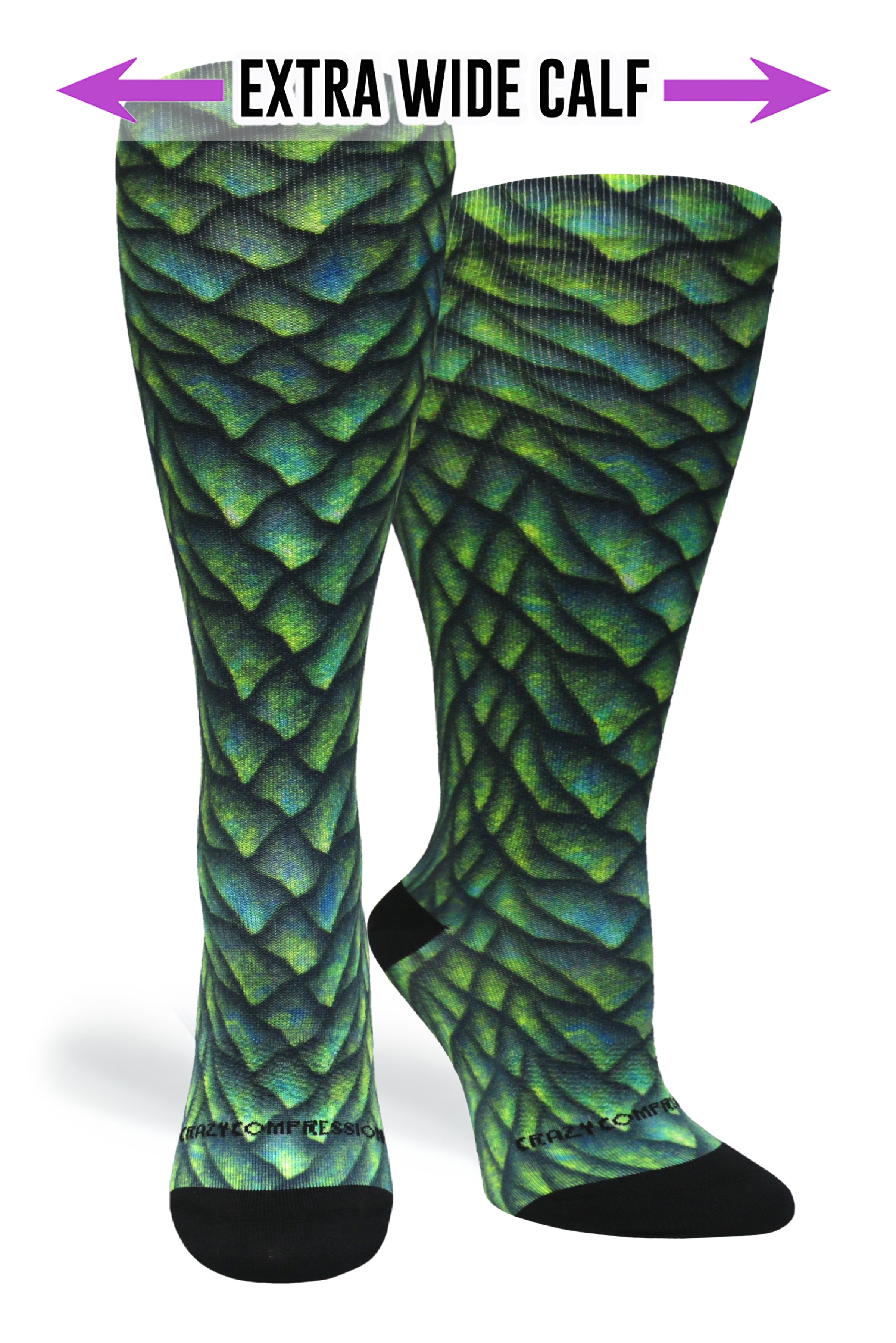 360 Emerald Dragon OTC Compression Socks (Standard & Extra Wide)