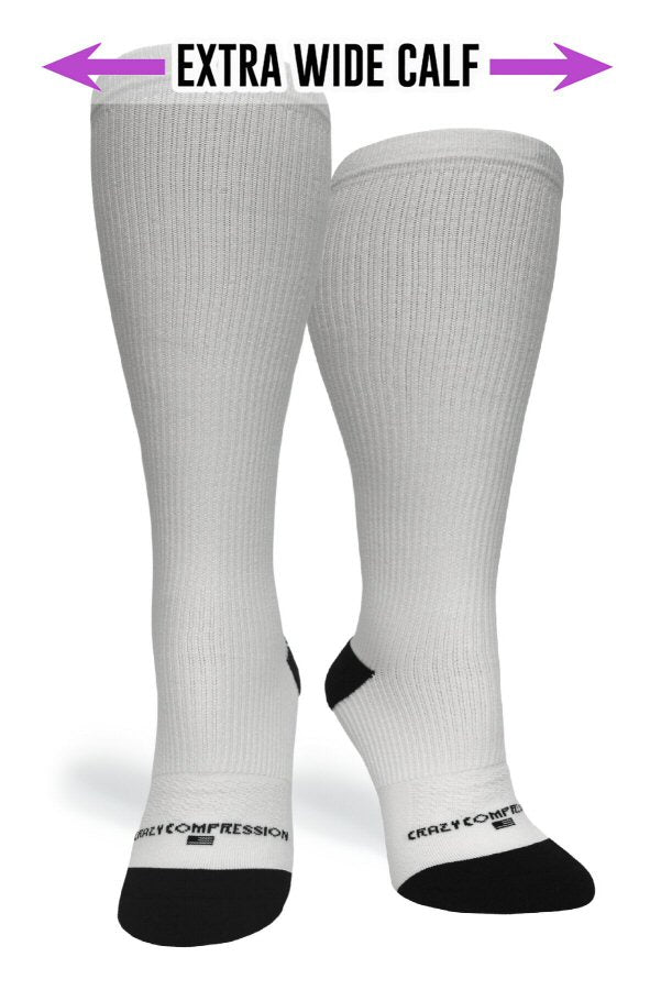 10 Pairs White Bundle - (Standard & Extra Wide)