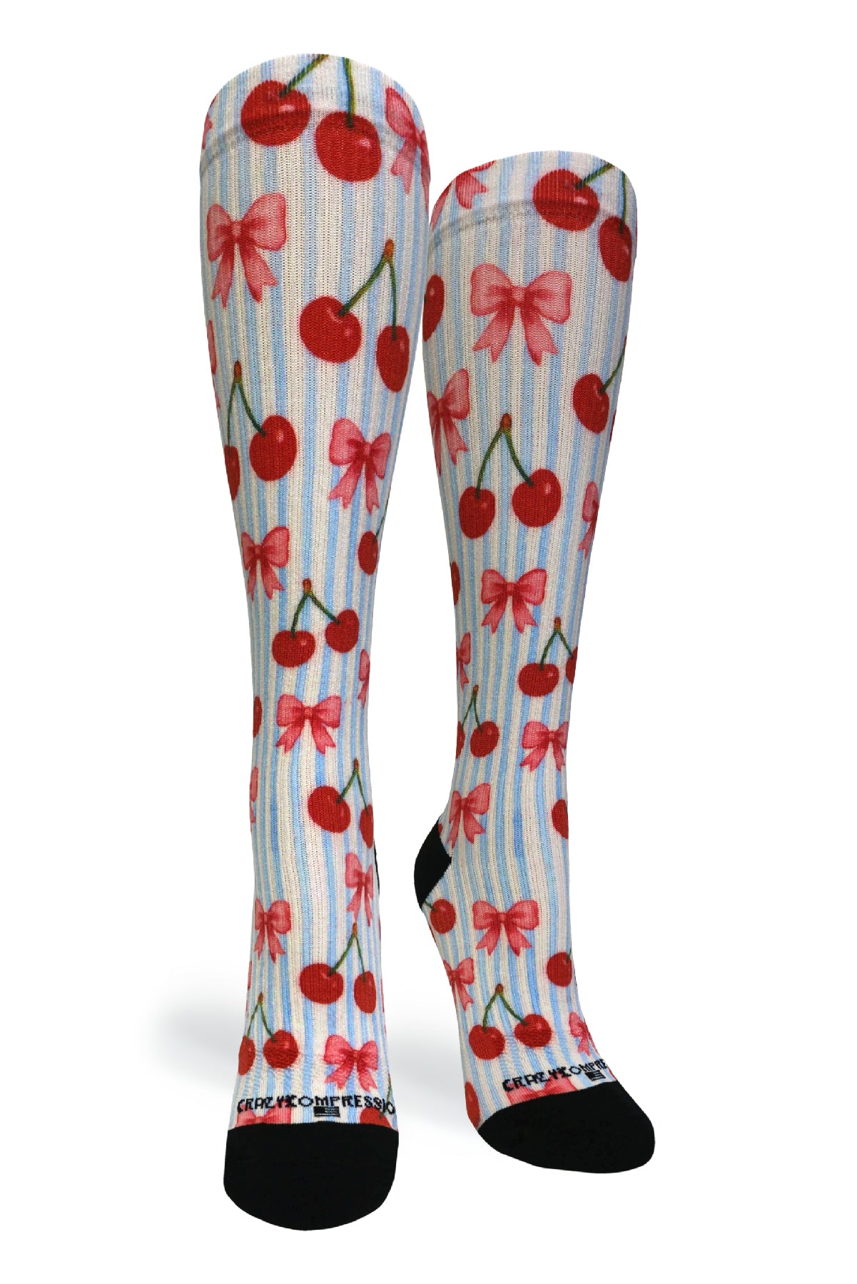 Cherry Stripes - (Standard & Extra Wide)