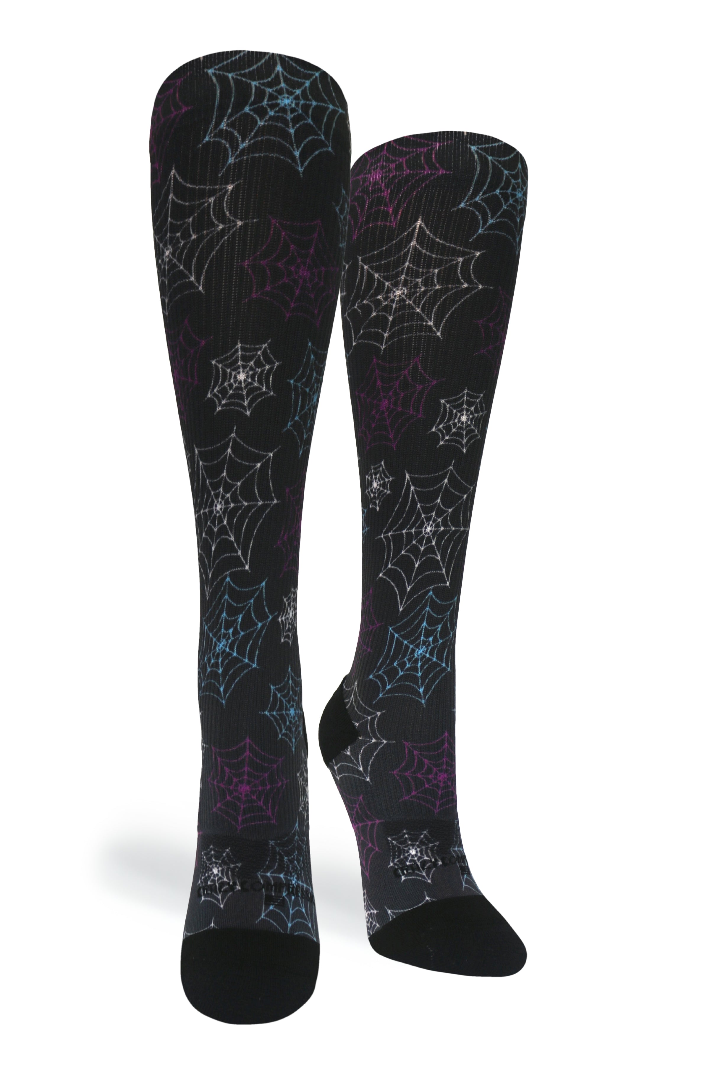 Medias de compresión de venta libre 360 Creepy Webs (estándar y extra anchas)