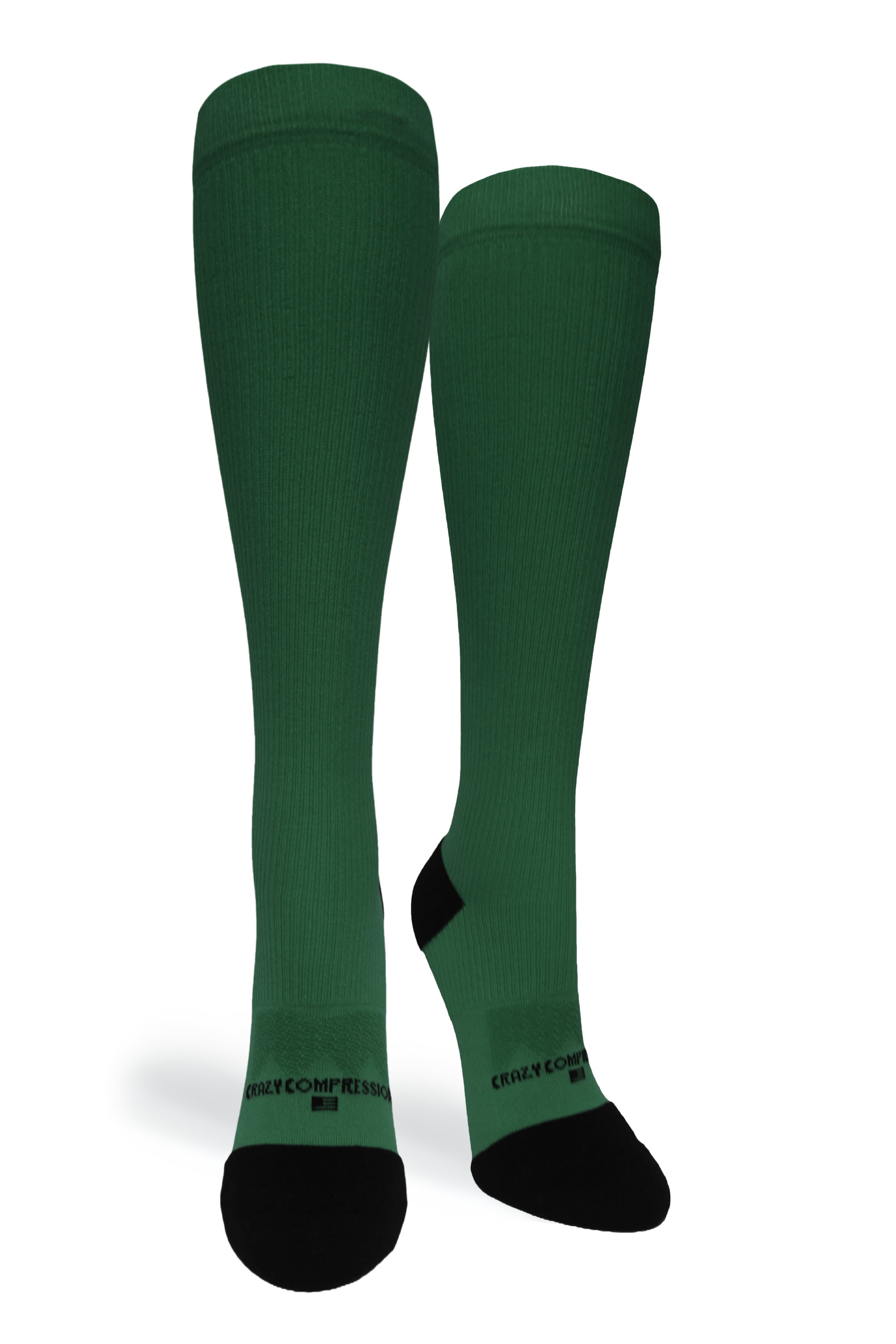 Medias de compresión OTC 360 de color verde oscuro (estándar y extra anchas)