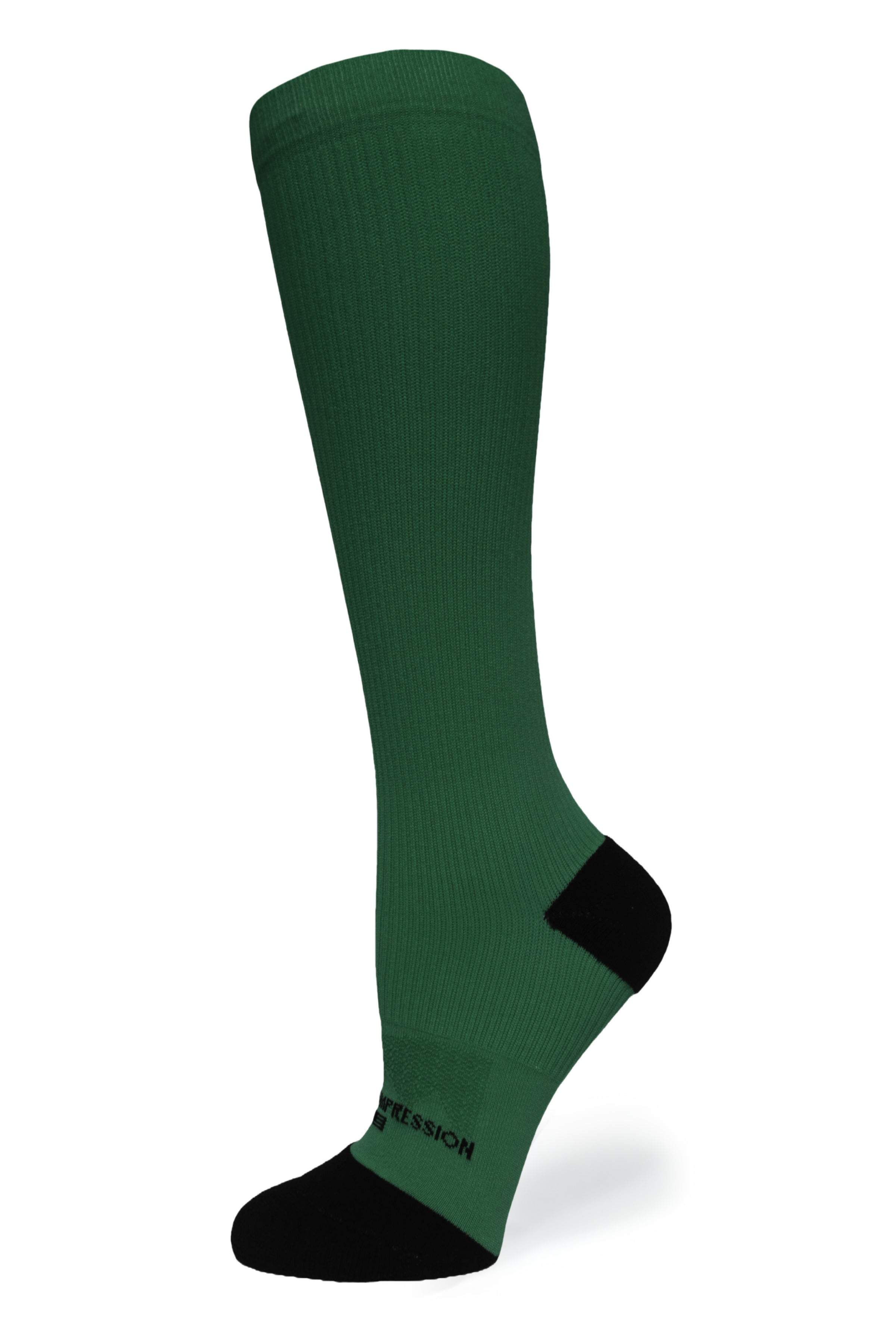 Medias de compresión OTC 360 de color verde oscuro (estándar y extra anchas)