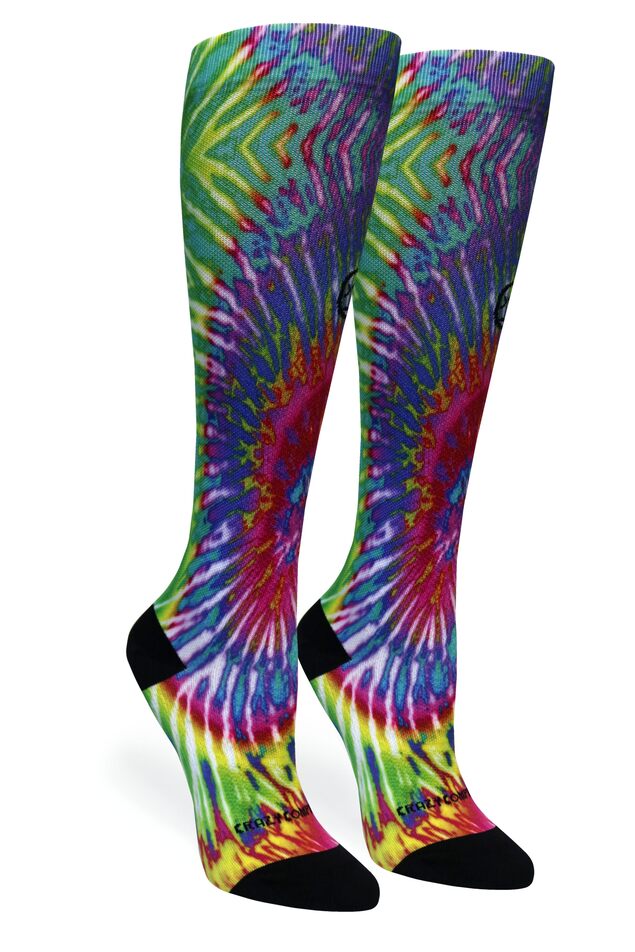 360 Digital-Tie-Dye OTC Compression Socks (Standard & Extra Wide)