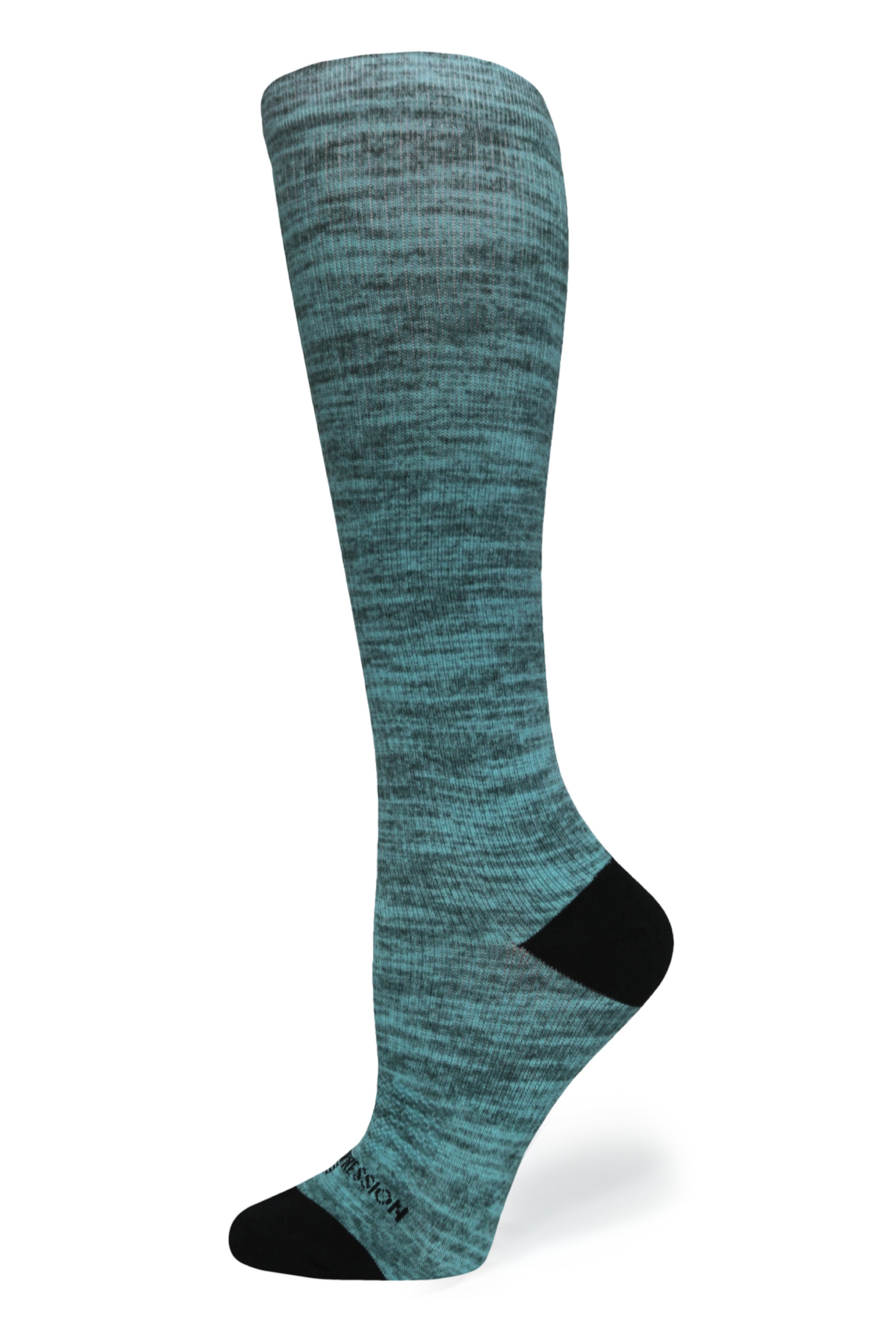 Medias de compresión de venta libre 360 Green Heather (estándar y extra anchas)