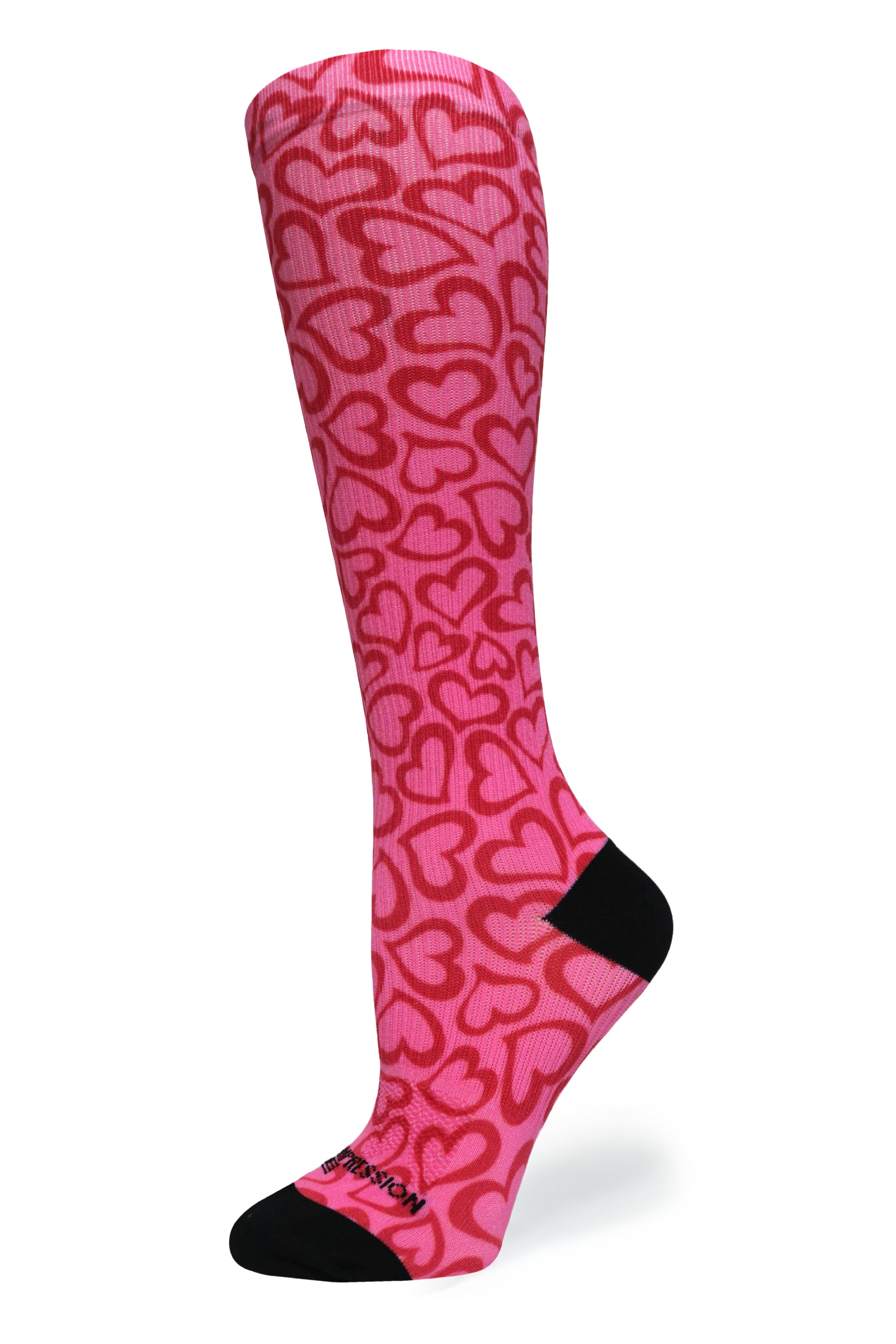 360 Hearts Hug OTC Compression Socks (Standard & Extra Wide)