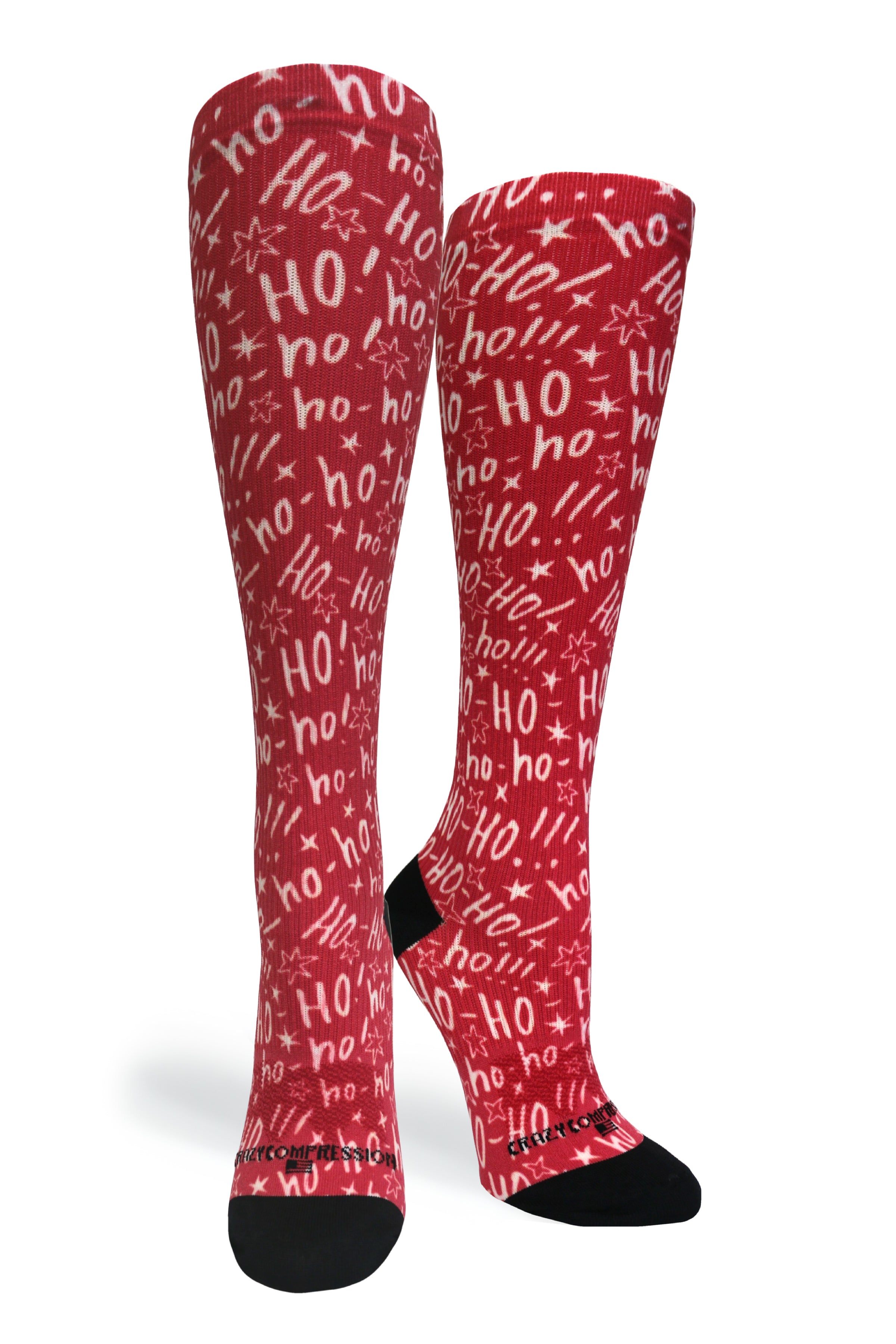 360 Ho Ho Ho! OTC Compression Socks (Standard & Extra Wide)