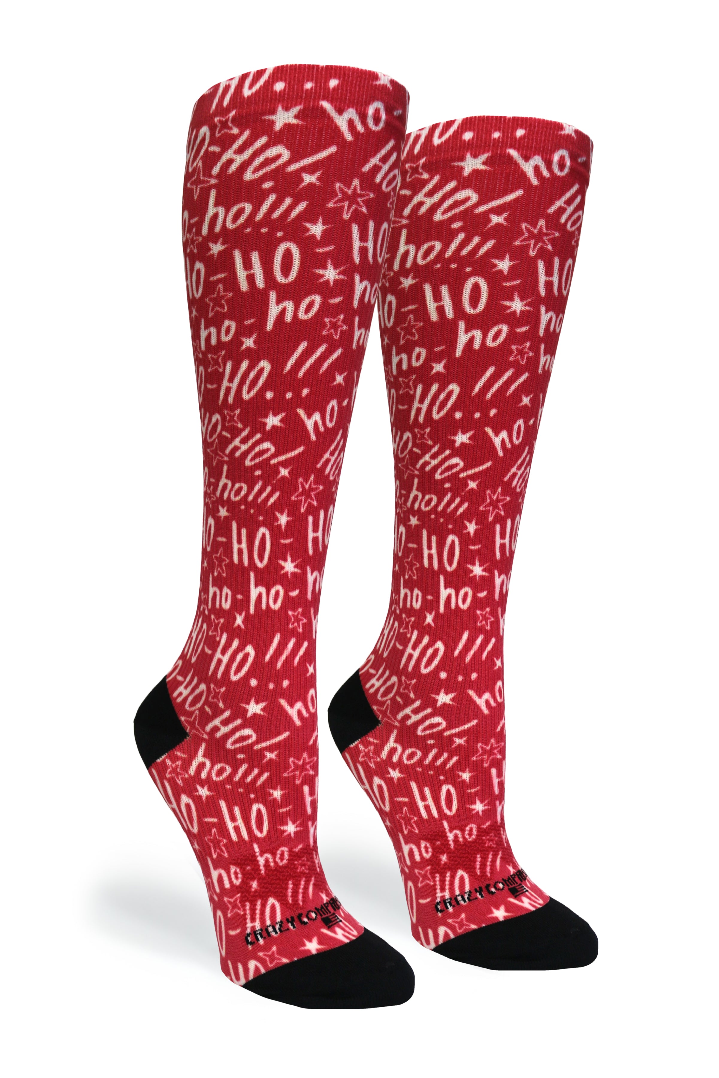 360 Ho Ho Ho! OTC Compression Socks (Standard & Extra Wide)