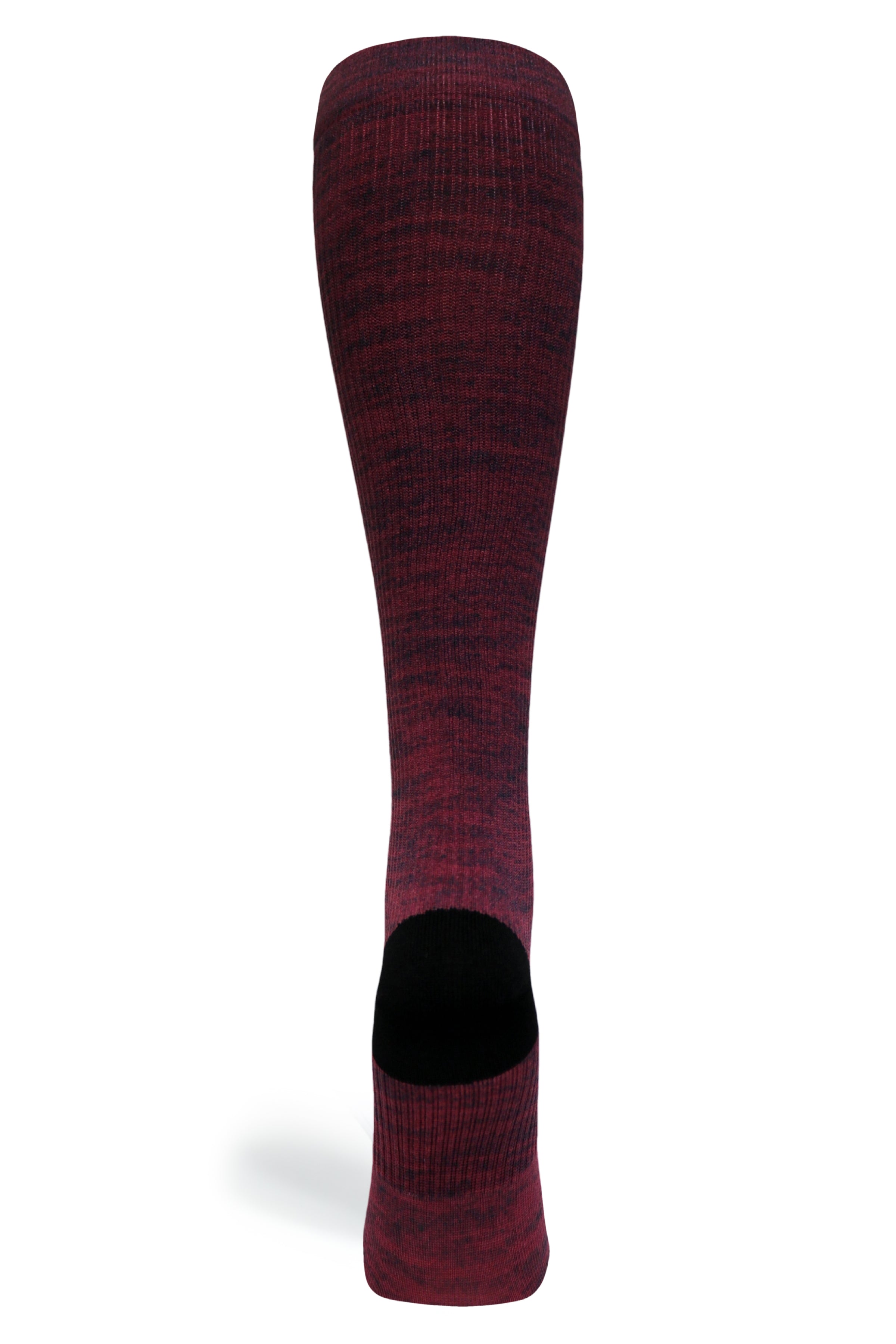 360 Maroon Heather OTC Compression Socks (Standard & Extra Wide)