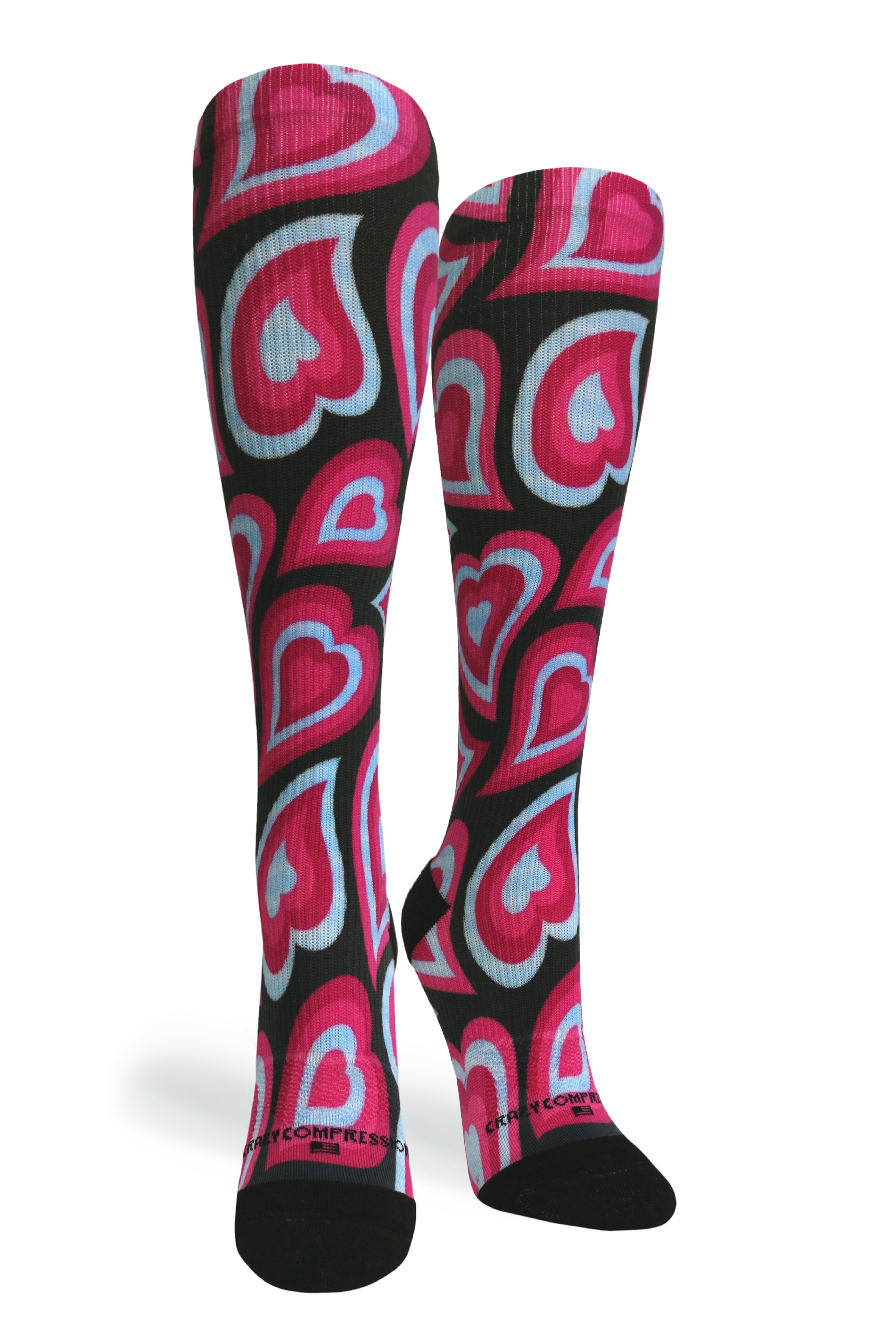 Medias de compresión 360 Hearts Hug OTC (estándar y extra anchas)