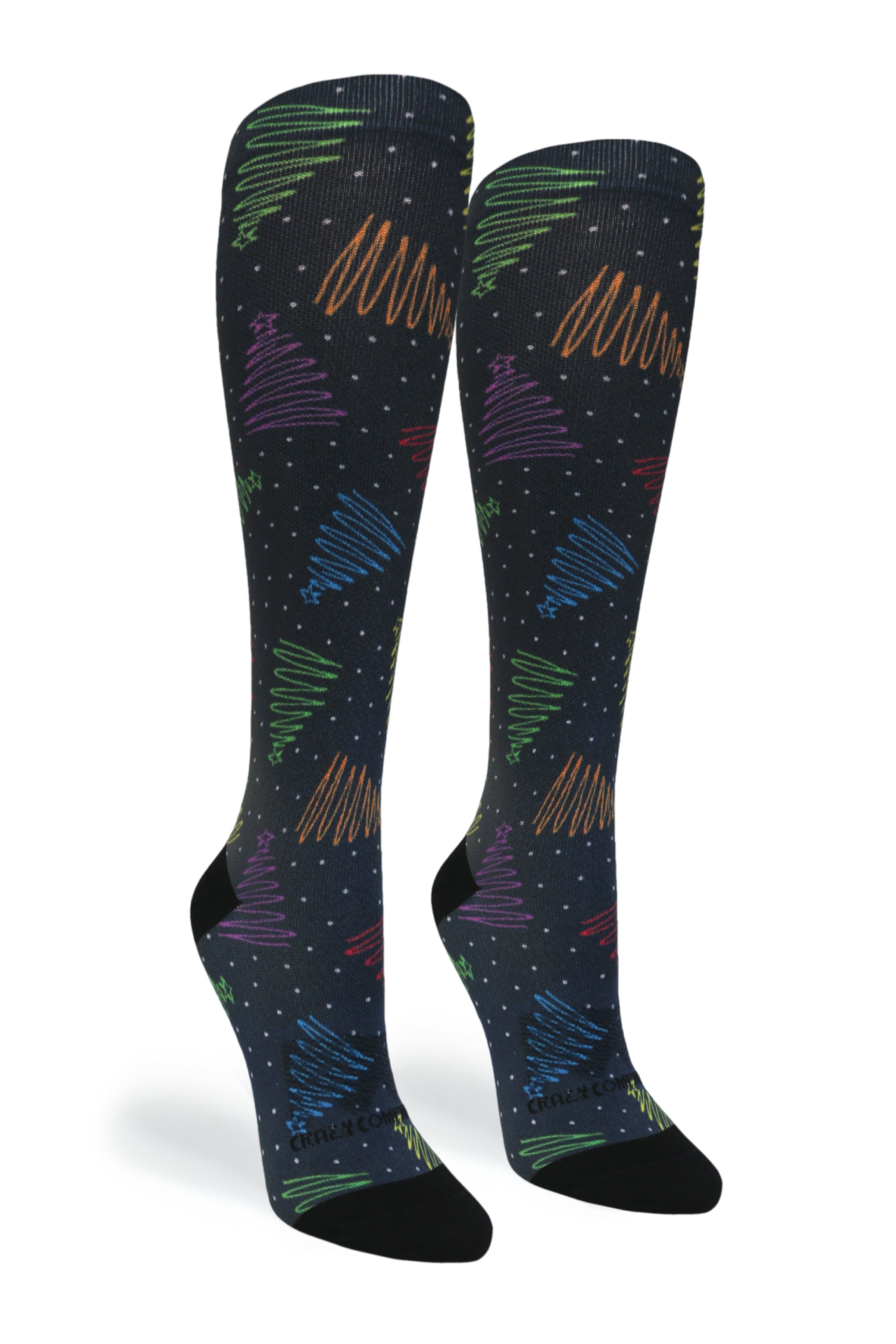 360 Merry Trees OTC Compression Socks (Standard & Extra Wide)