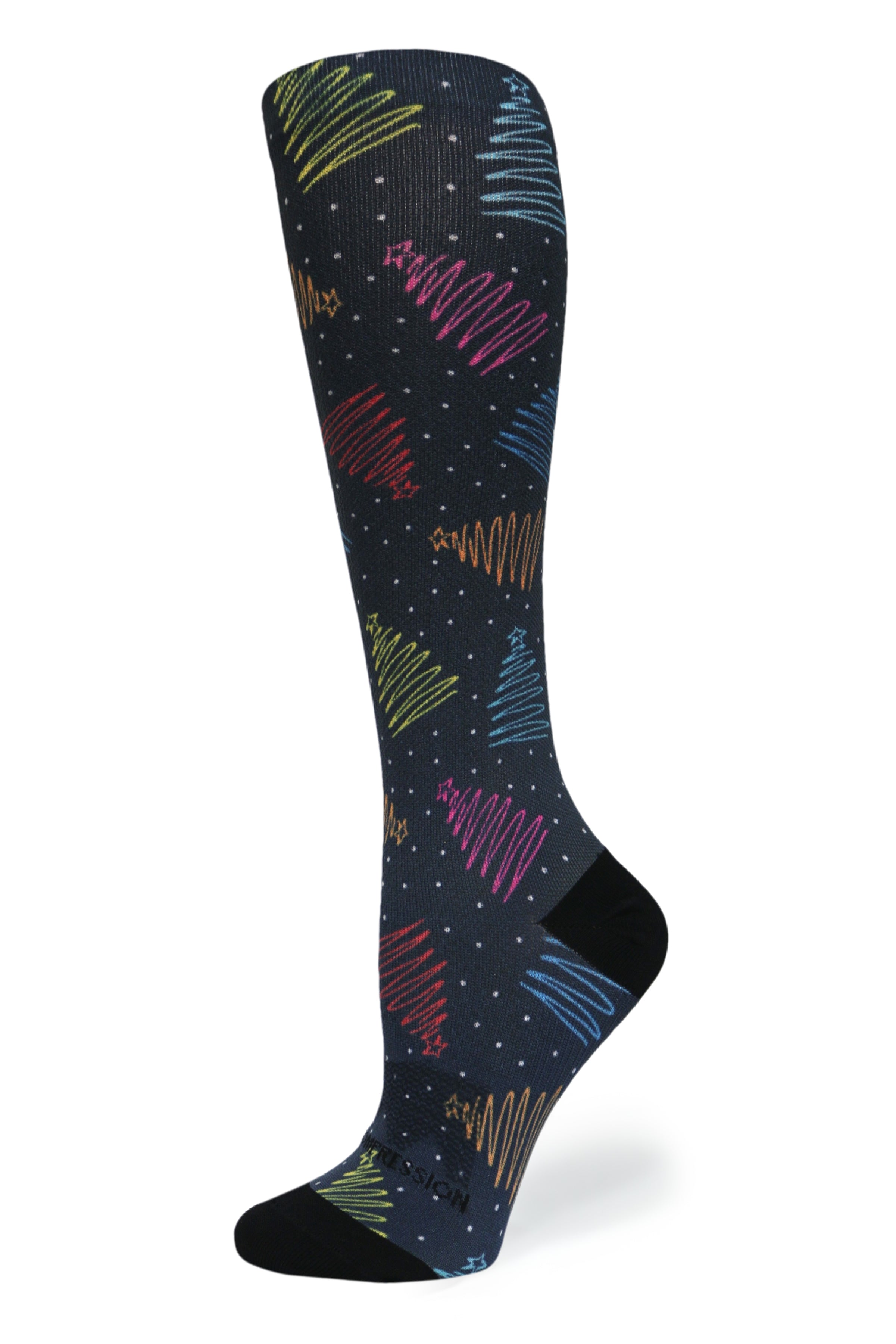 360 Merry Trees OTC Compression Socks (Standard & Extra Wide)