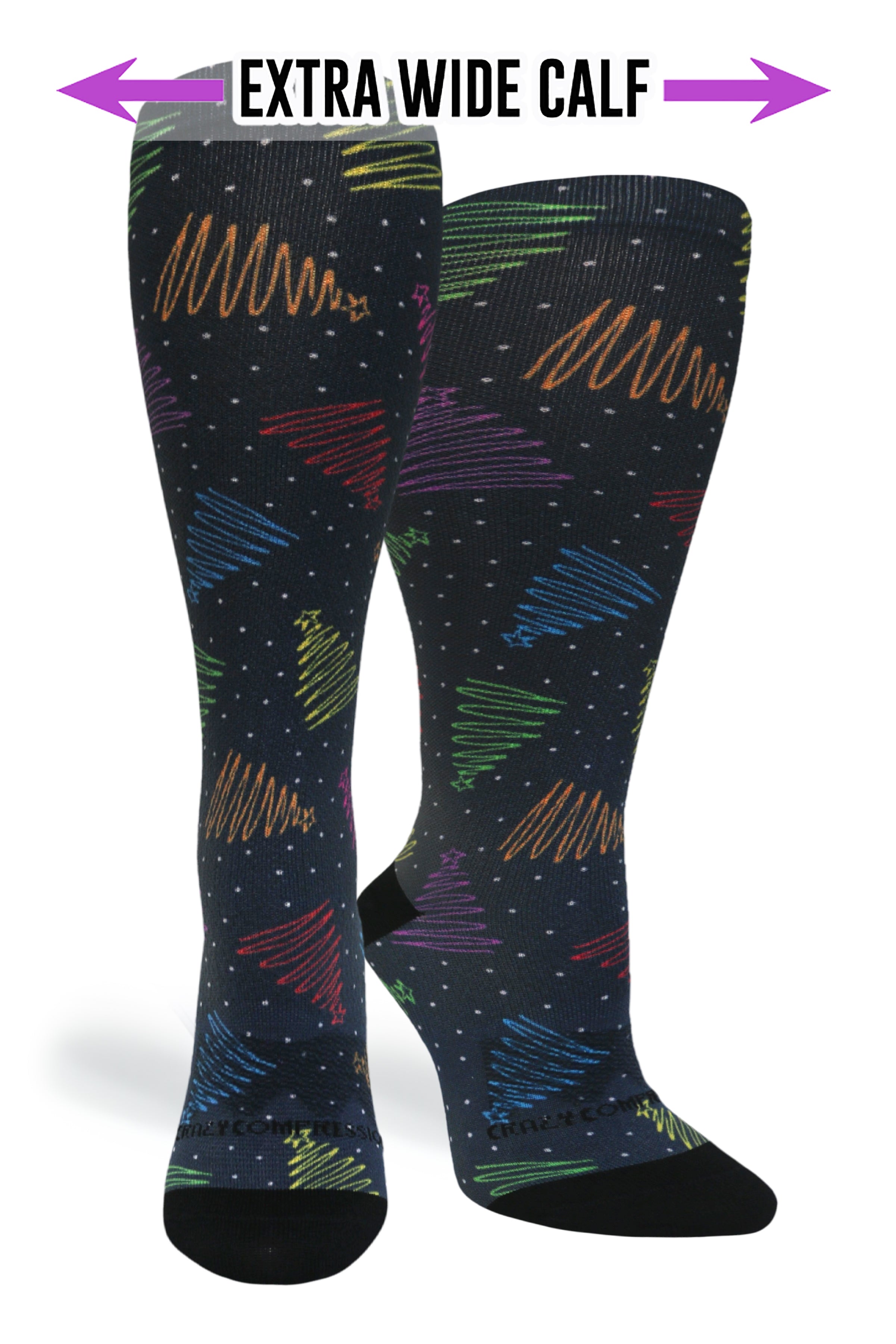 360 Merry Trees OTC Compression Socks (Standard & Extra Wide)