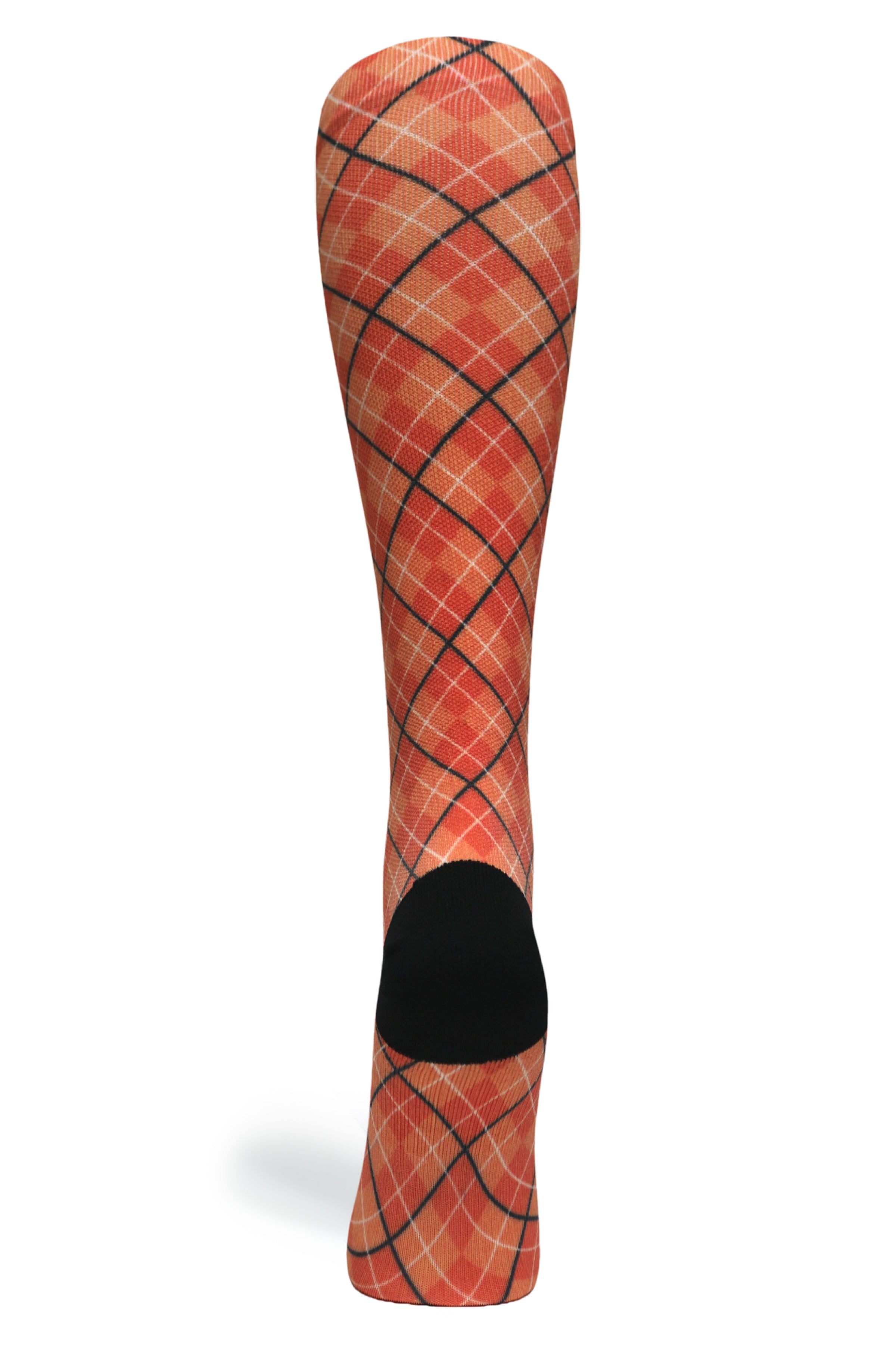 360 Orange Plaid OTC Compression Socks (Standard & Extra Wide)