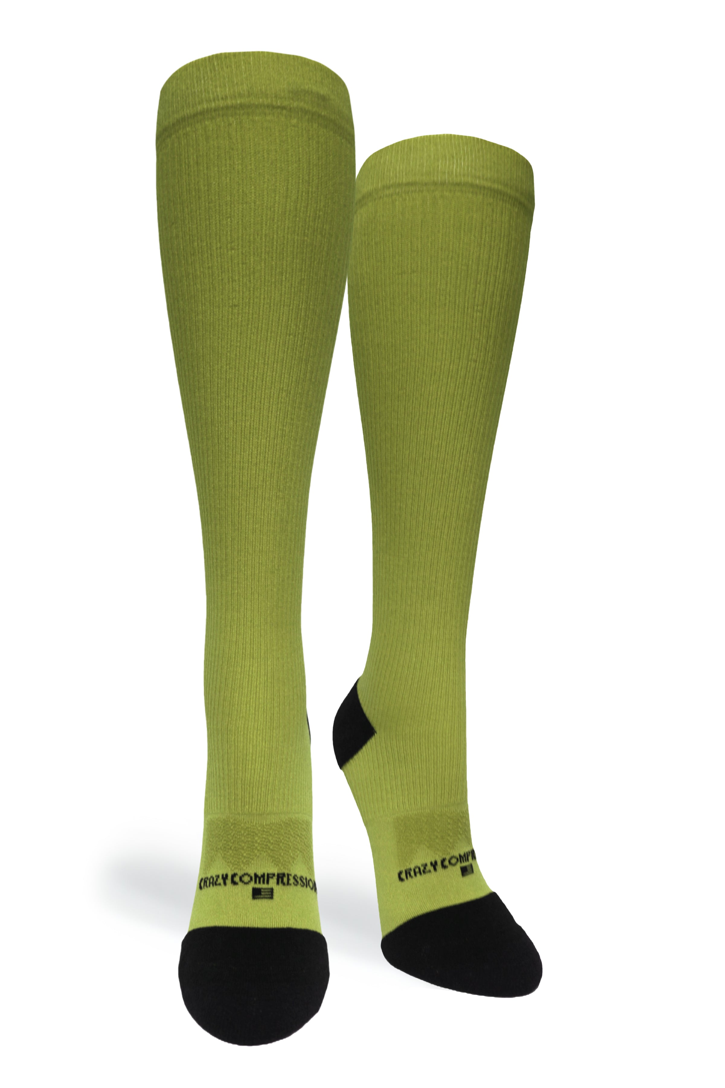 Medias de compresión de venta libre 360 Pea Green (estándar y extra anchas)