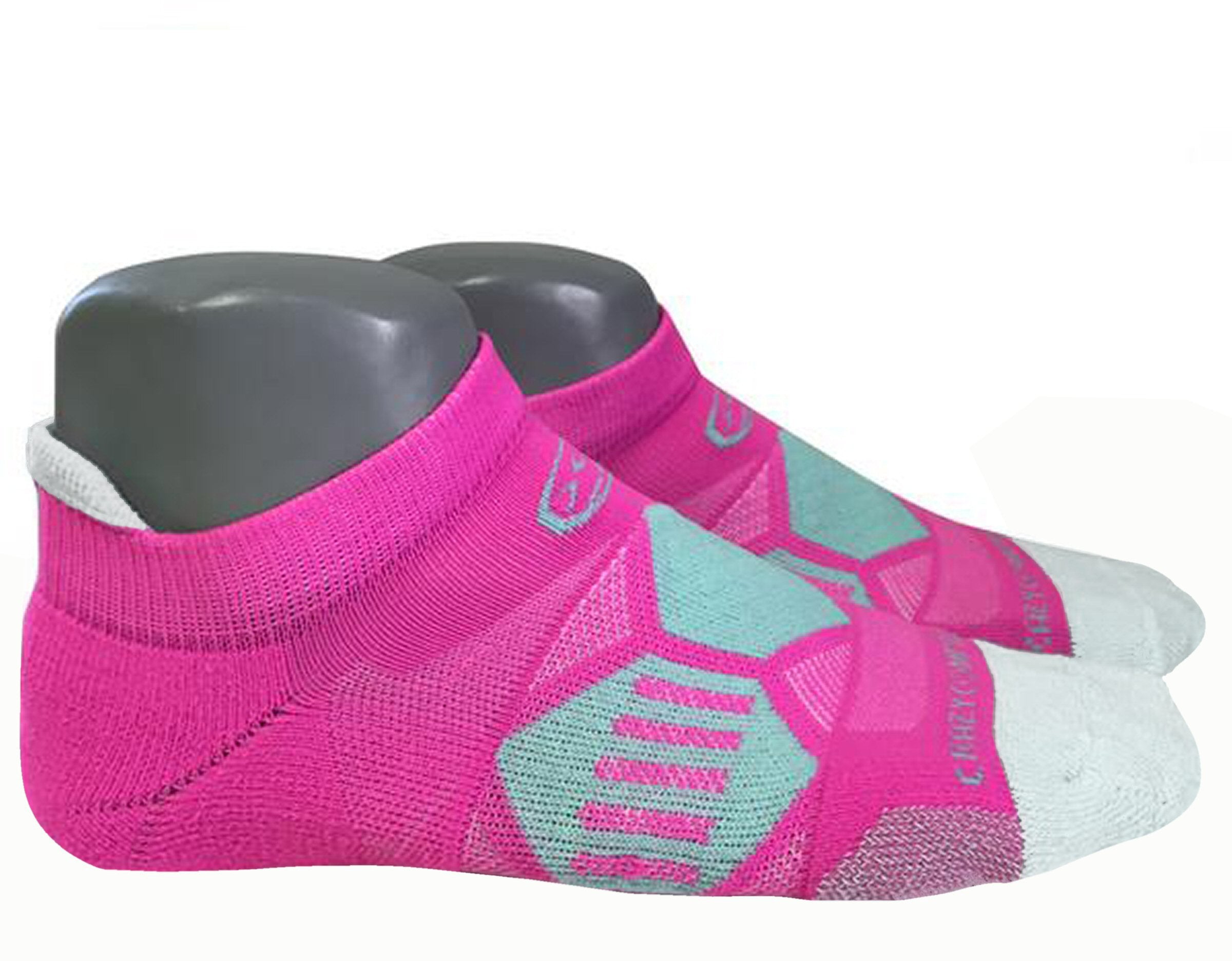 Power Pink & Mint - Elite Running Socks