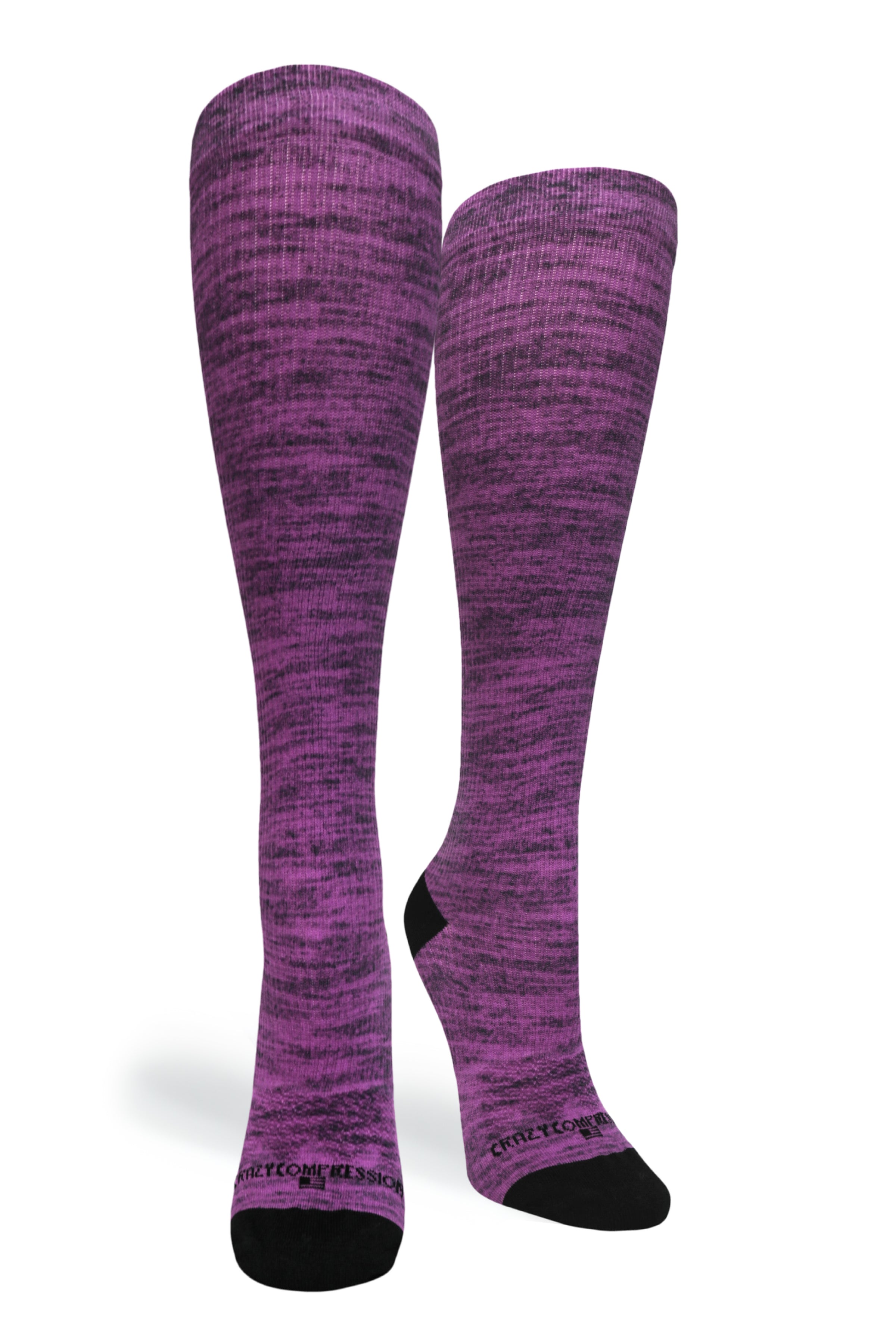 360 Purple Heather OTC Compression Socks (Standard & Extra Wide)