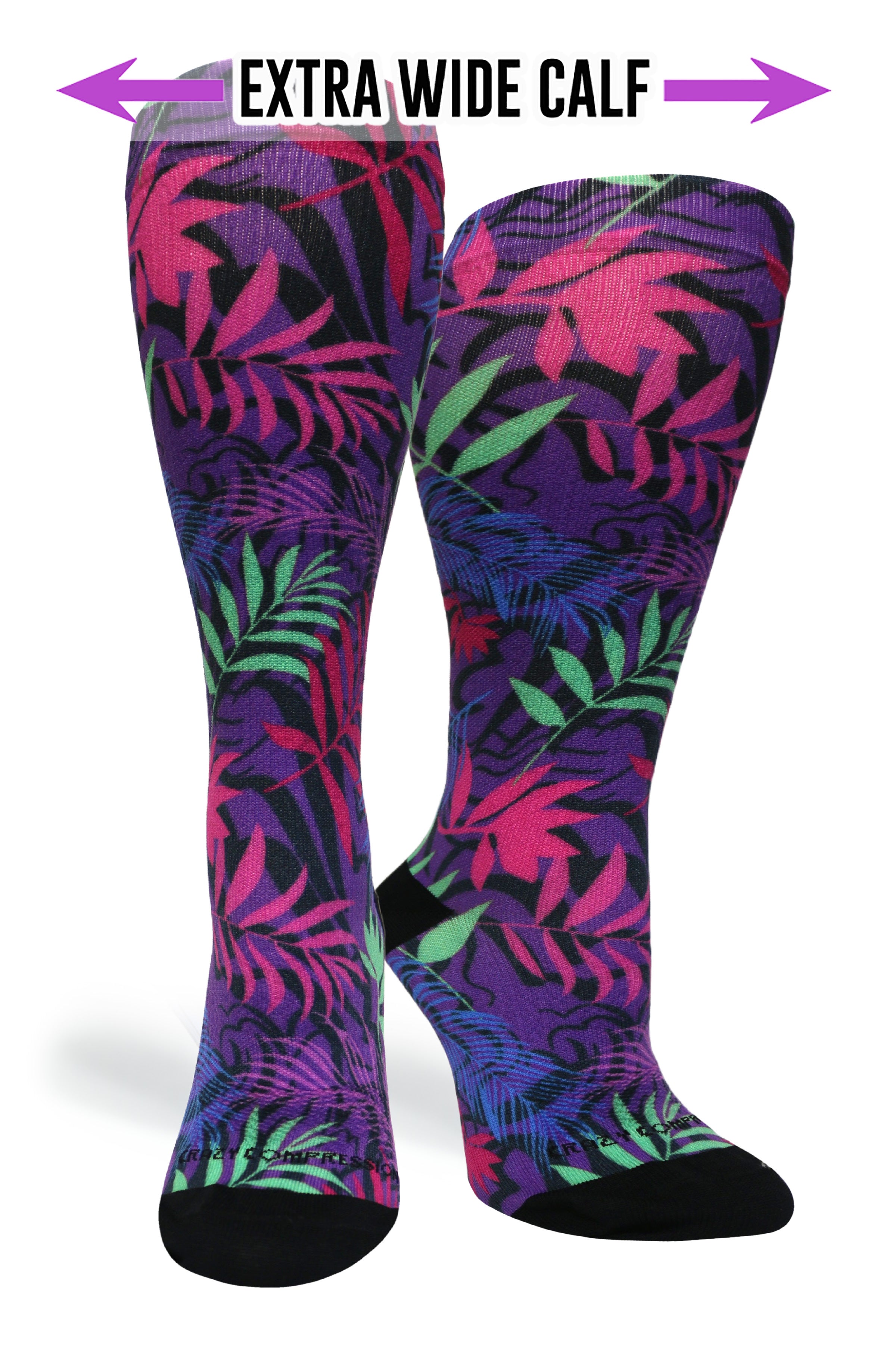 360 Retro Jungle OTC Compression Socks (Standard & Extra Wide)