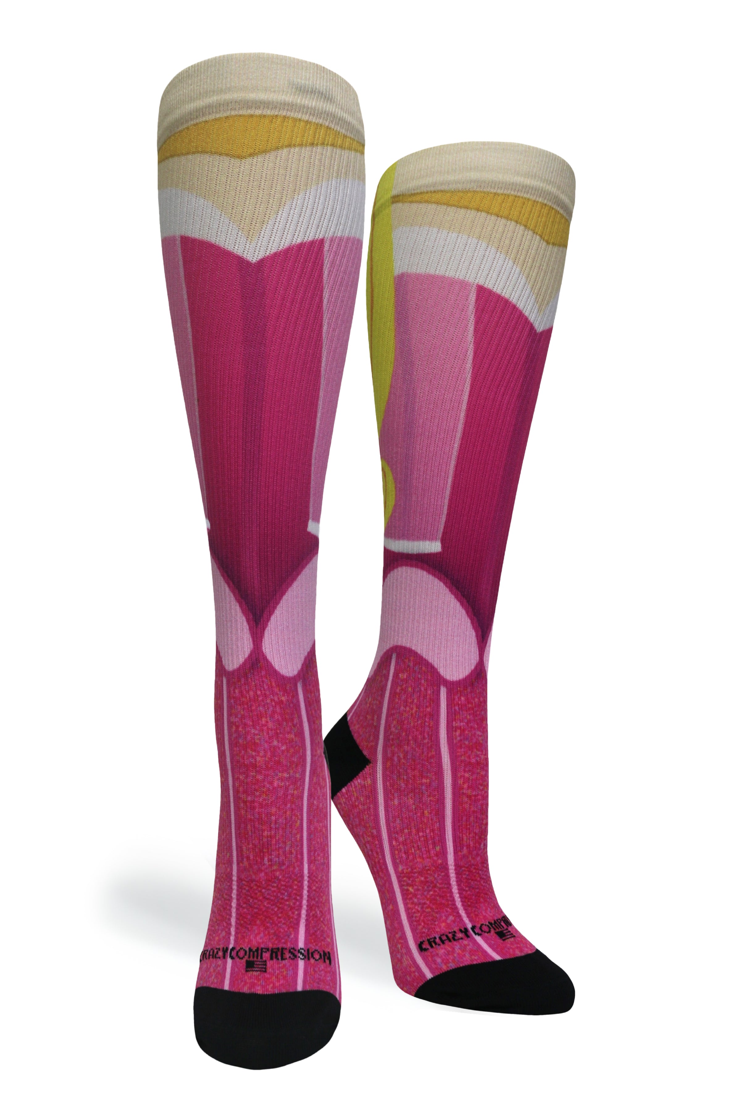 360 Rosey Princess OTC Compression Socks (Standard & Extra Wide)