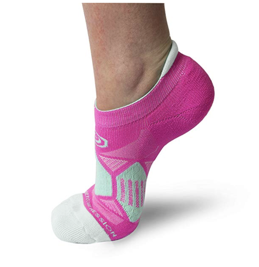 Power Pink & Mint - Elite Running Socks
