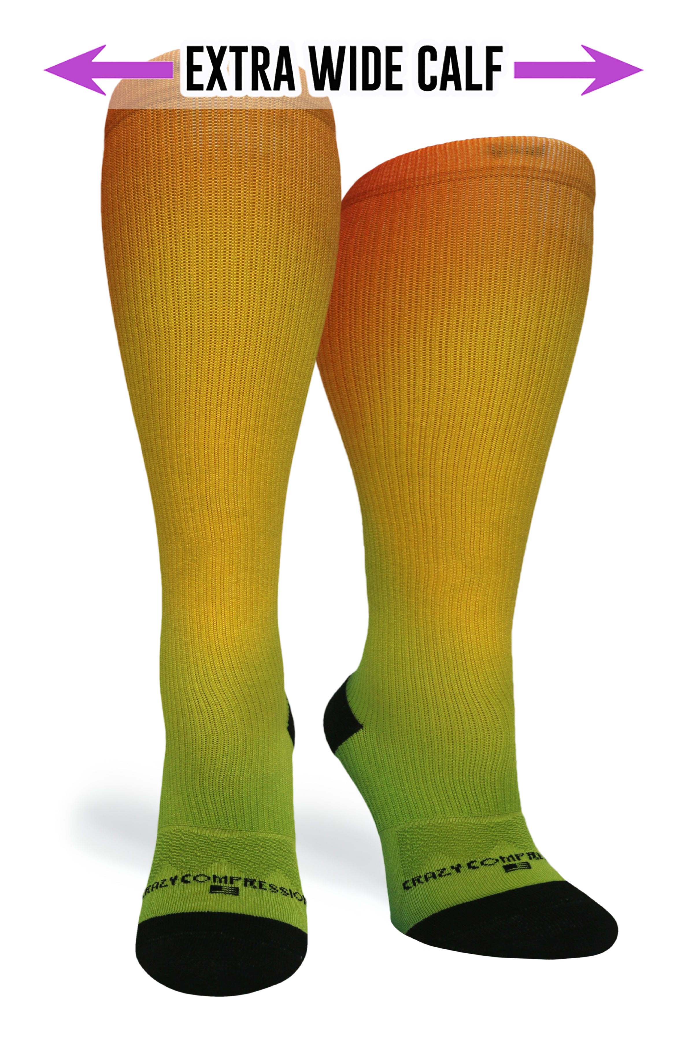 Medias de compresión de venta libre 360 Spring Stripes (estándar y extra anchas)