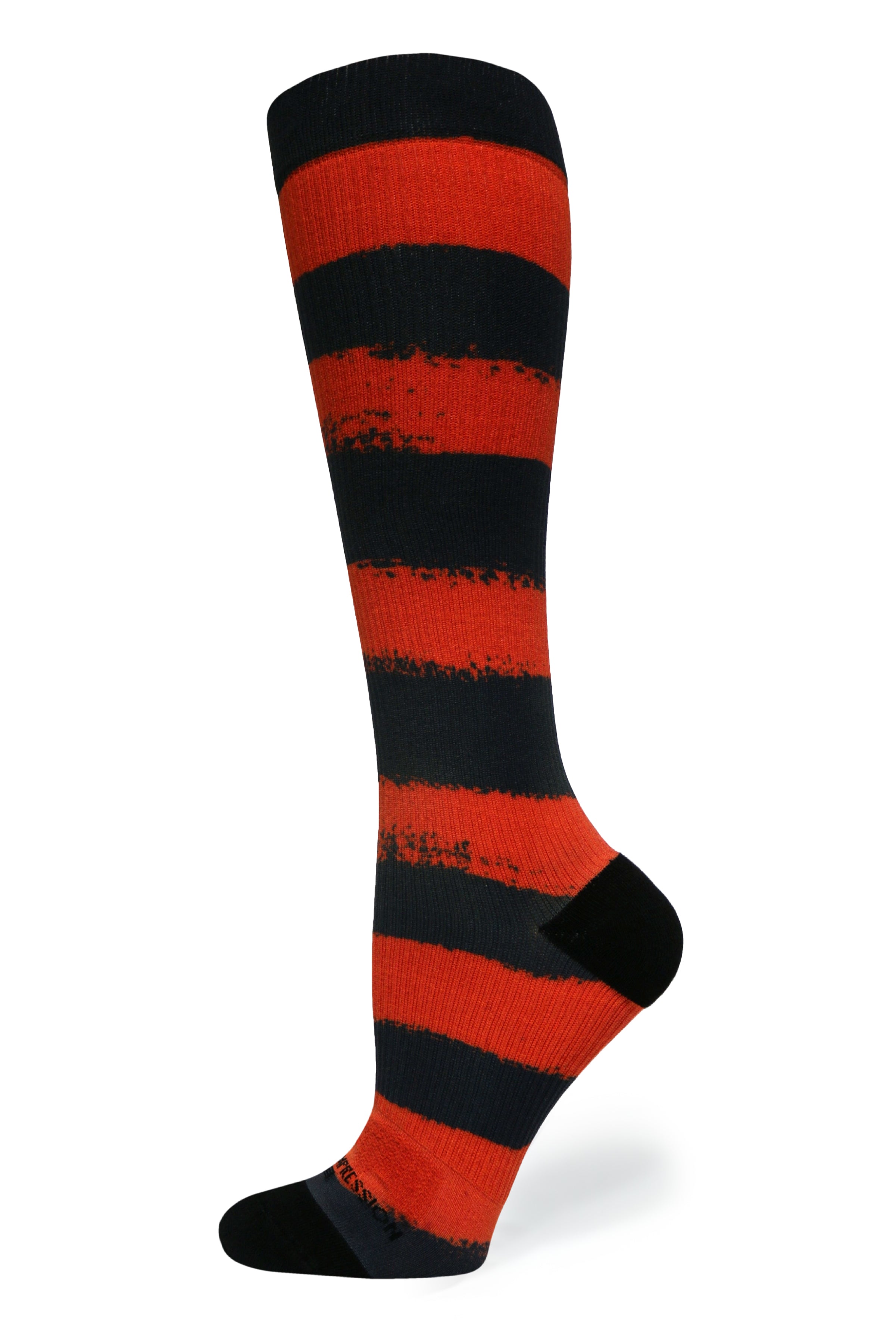 Medias de compresión de venta libre 360 Witches Stripes (estándar y extra anchas)