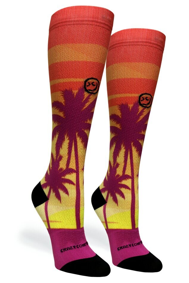 360 Coconut Sunset OTC Compression Socks (Standard & Extra Wide)