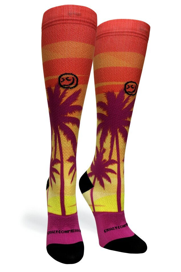 360 Coconut Sunset OTC Compression Socks (Standard & Extra Wide)