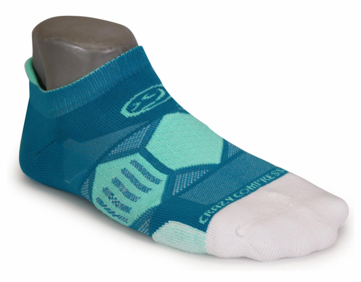 Teal & Lucite - Elite Running Socks