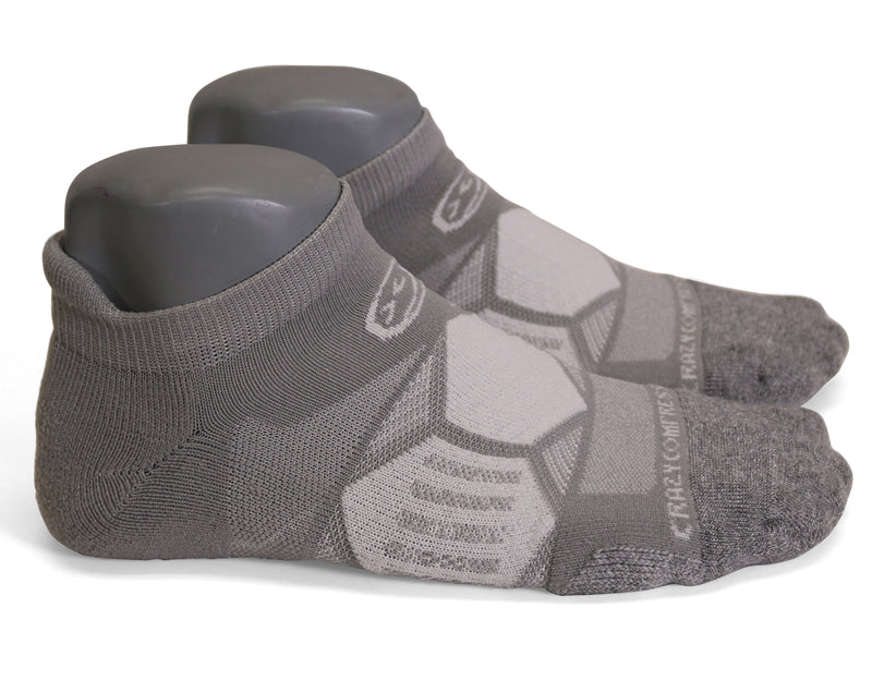 Cool Grey Runners - Elite Running Socks - CrazyCompression.com